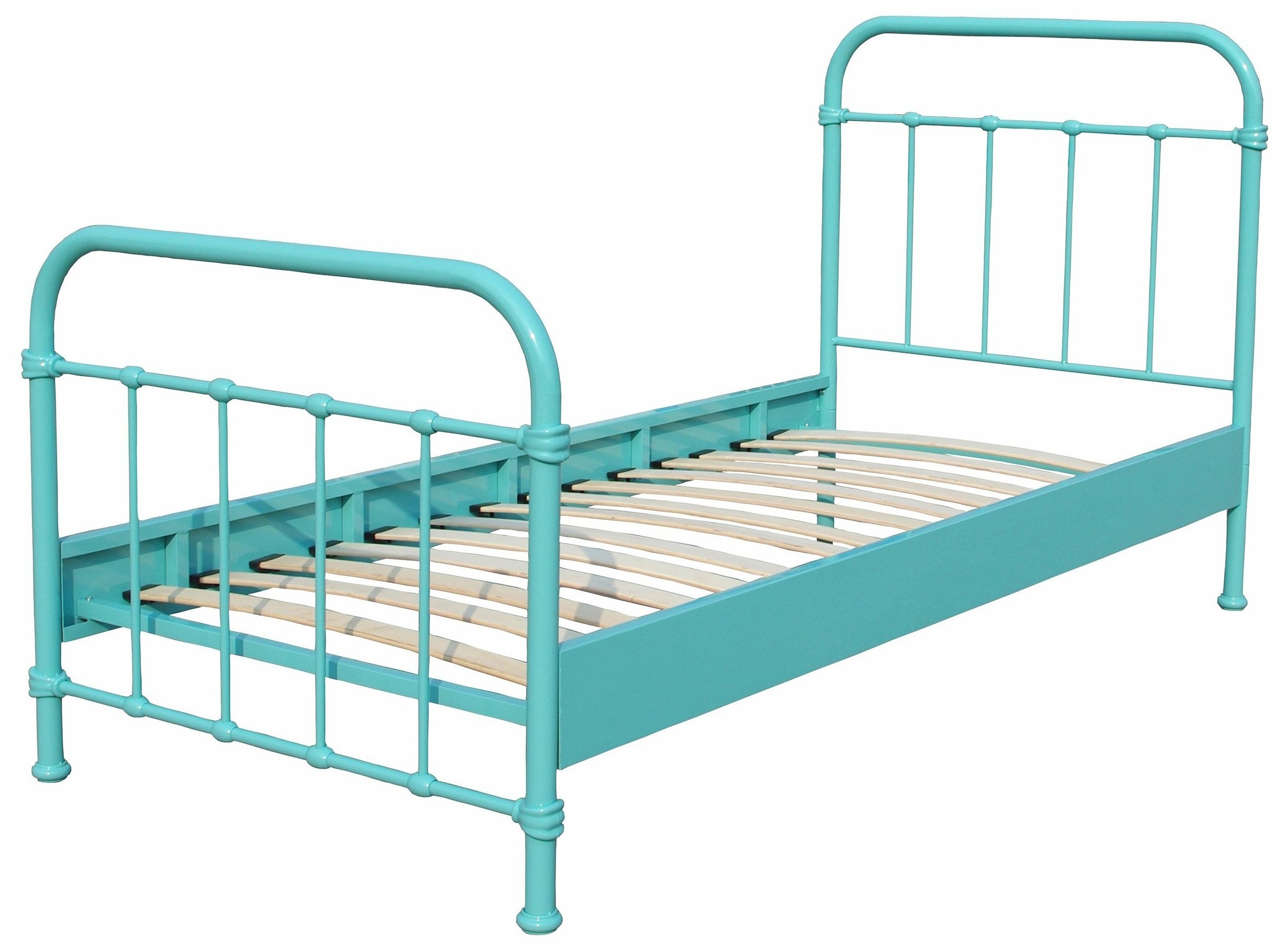 Vipack NEW YORK Lit en métal  90x200cm Menthe
