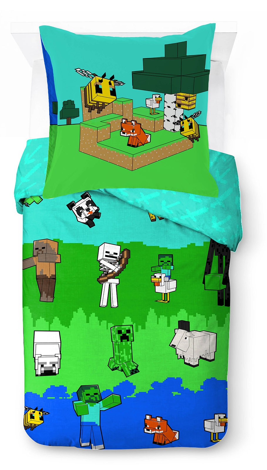 Image of Minecraft Kinderbettwäsche "Minecraft Creative" 2 100% Baumwolle