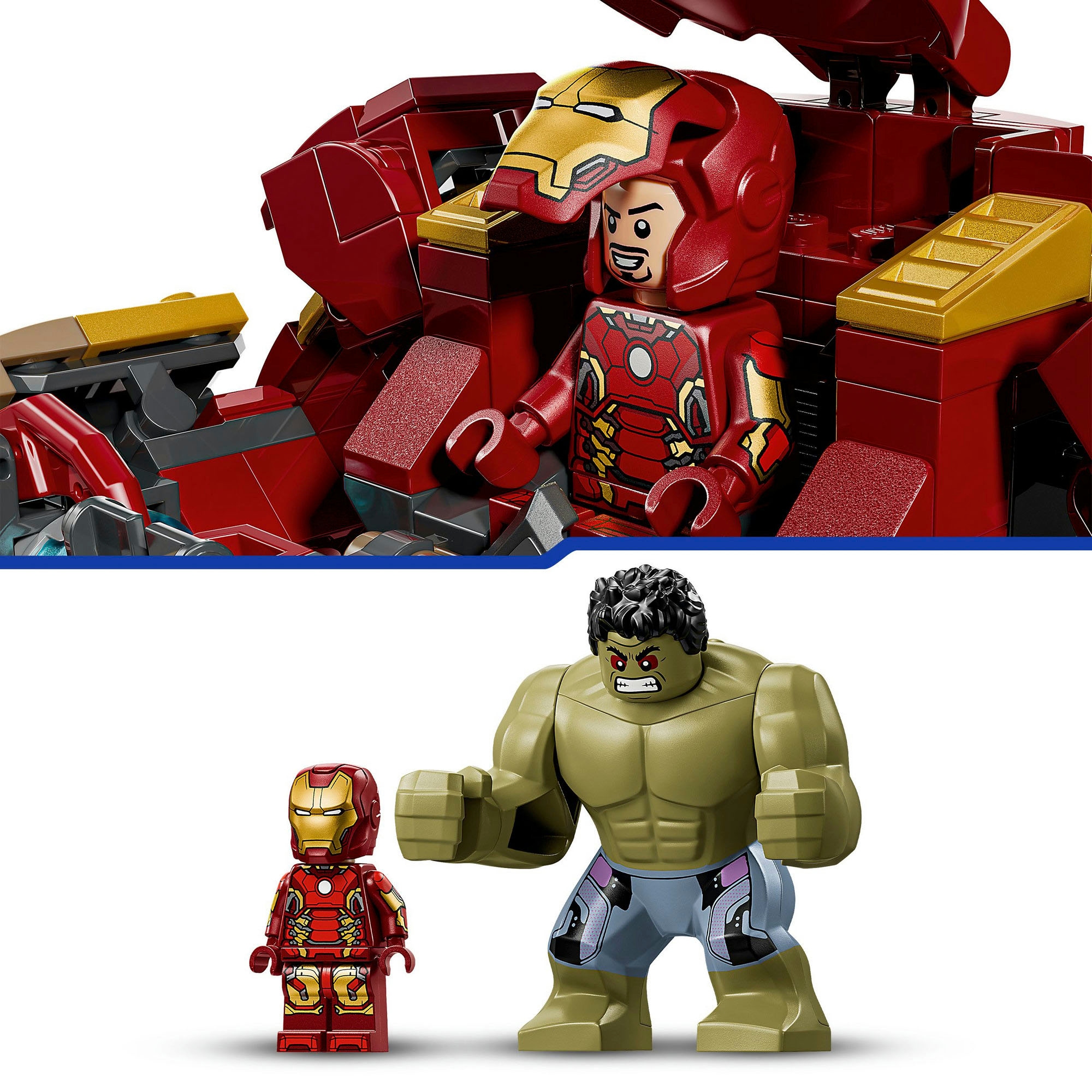 LEGO® Konstruktionsspielsteine »Duell der Giganten: Hulkbuster vs. Hulk (76343), LEGO Super Heroes«