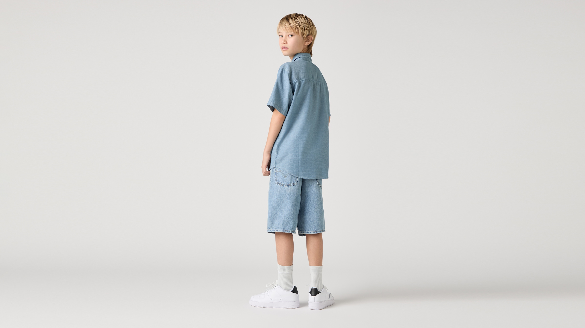 Levi's® Kids Short en jean aus robustem Baumwolldenim