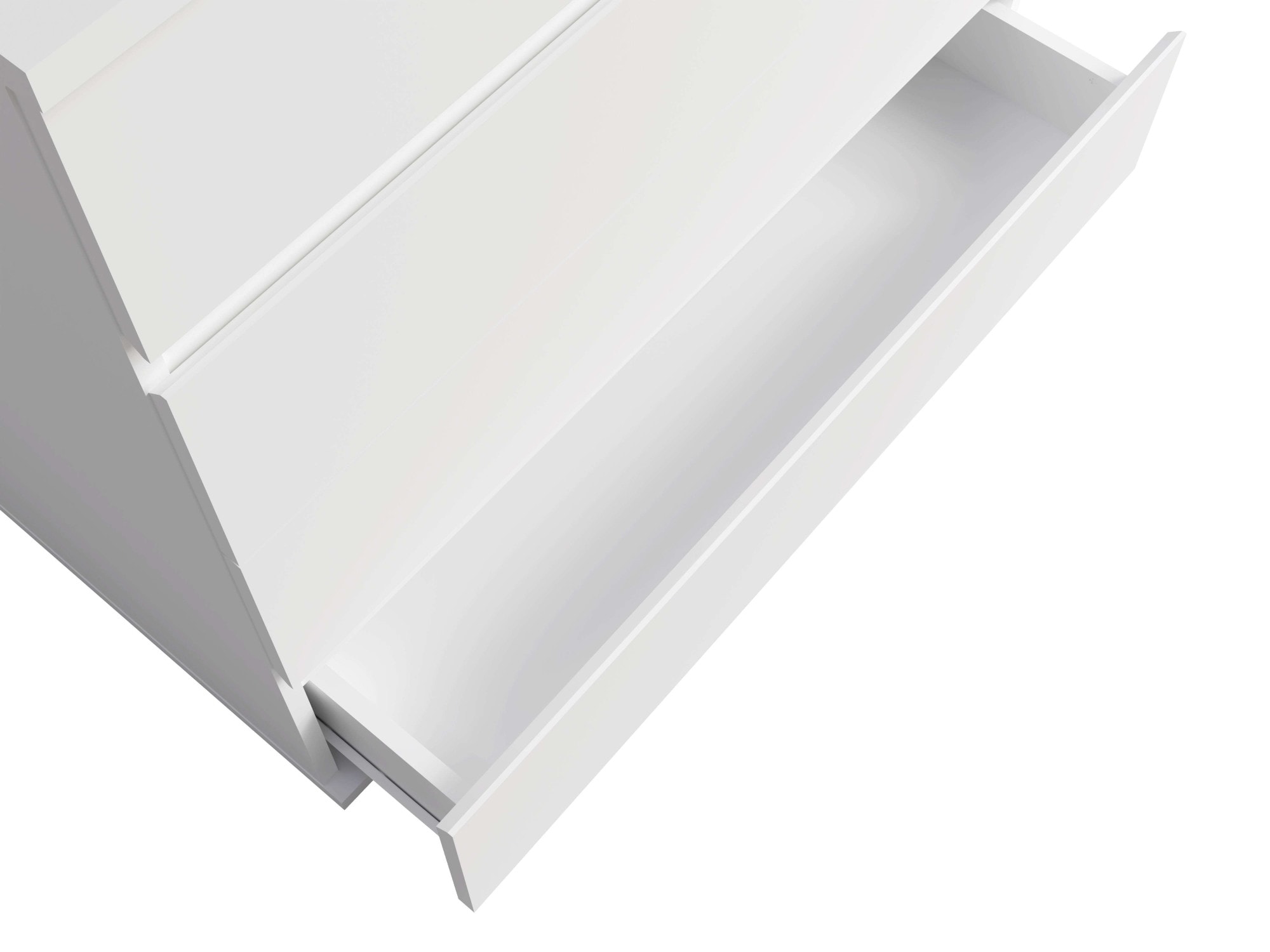Home affaire Kommode »Greti Sideboard mit 4 Schubladen, Masse B/T/H: 91,2/42/84,3 cm«, Schubladenschrank mit viel Stauraum, weiss matt, Breite 91,2 cm