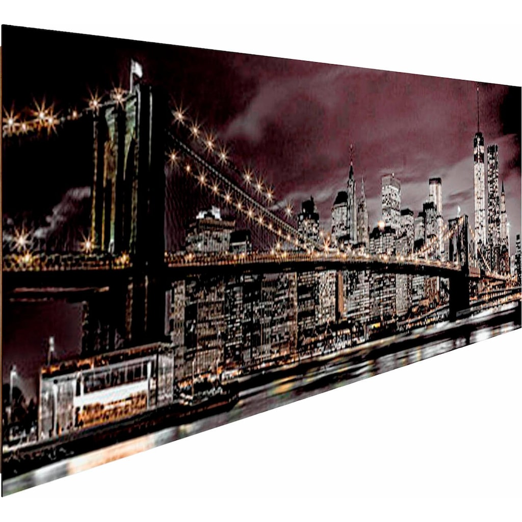 Reinders! Deco-Panel »New York bei Nacht«, 156/52 cm