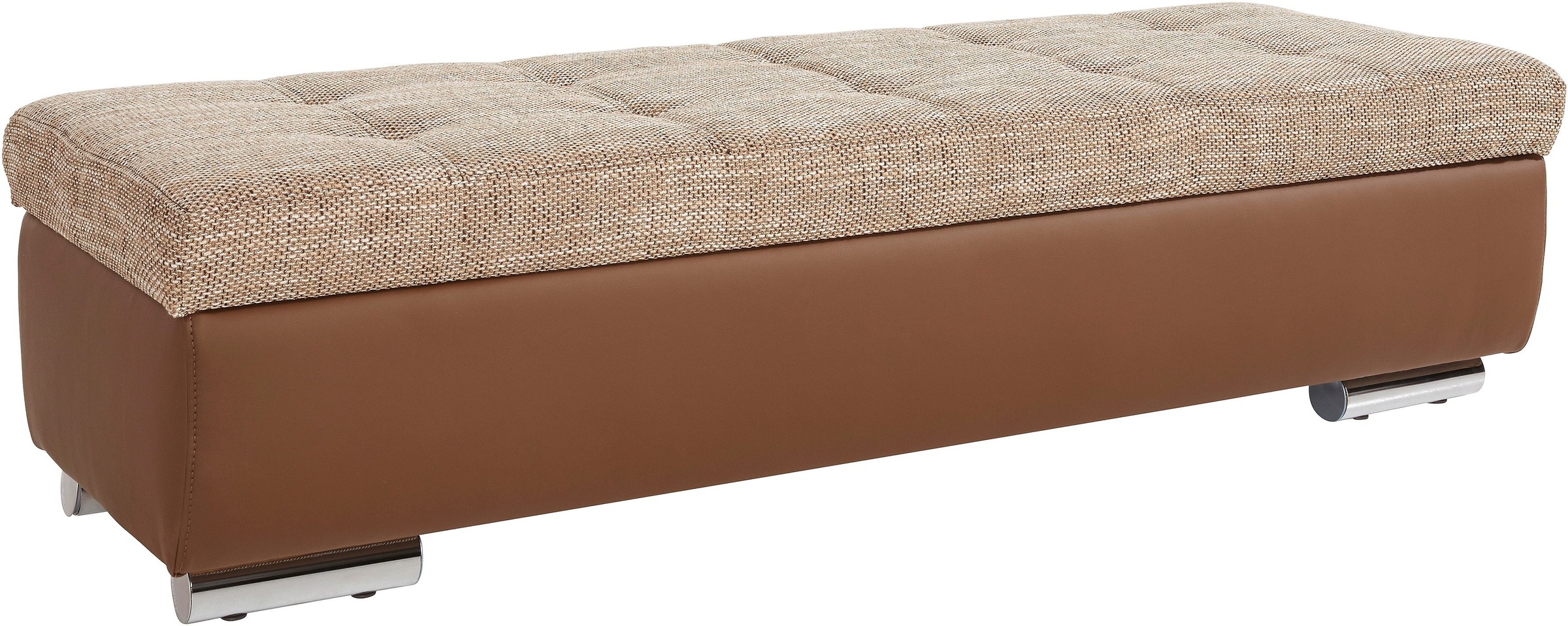 DOMO collection Hocker »Treviso XXL: B/T/H:  161/60/41 cm« mit Stauraum, auch in Cord, passend zur Serie, moderne Steppung