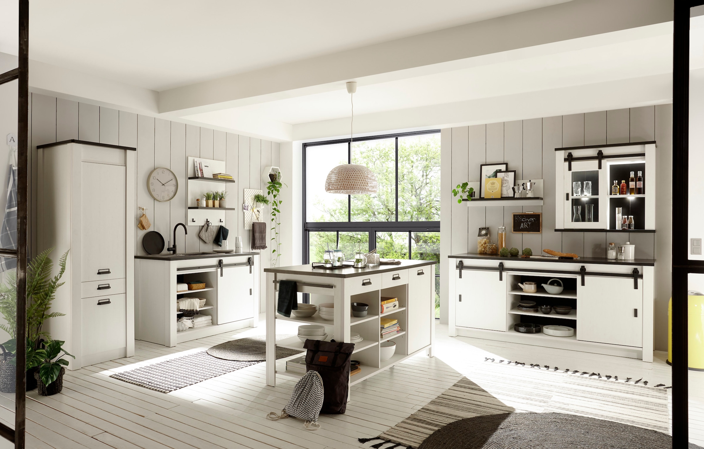 Image of Home affaire Küche "Sherwood" Breite 400 cm, ohne E-Geräte