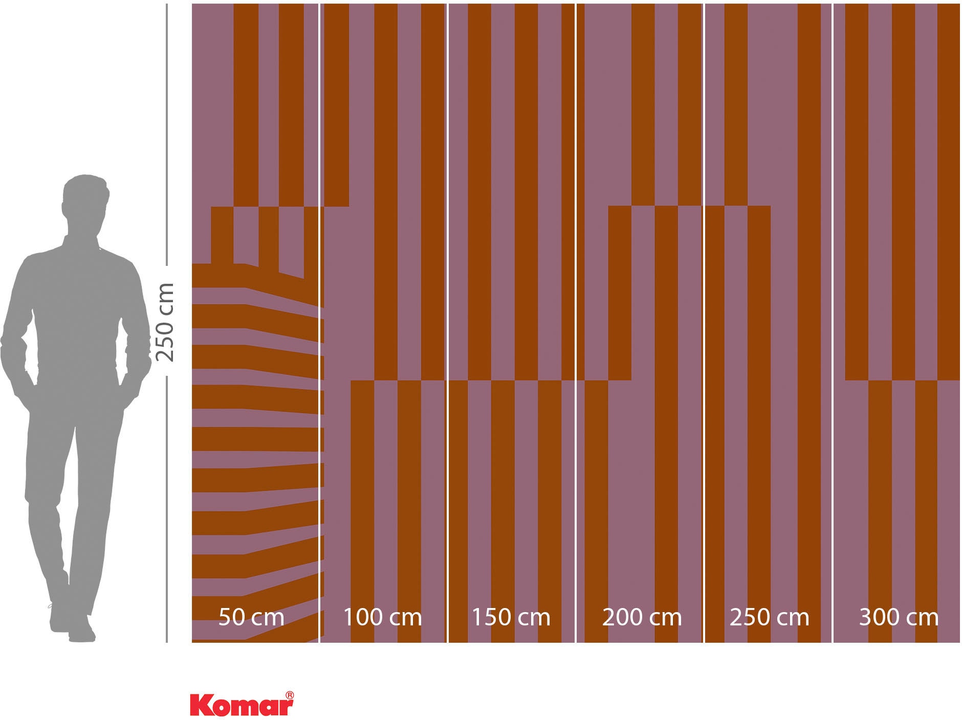 Komar Vliestapete »Digitaldruck Vlies - Maximal Minimalism - Grösse 300 x 250 cm«, bedruckt, Wohnzimmer, Schlafzimmer