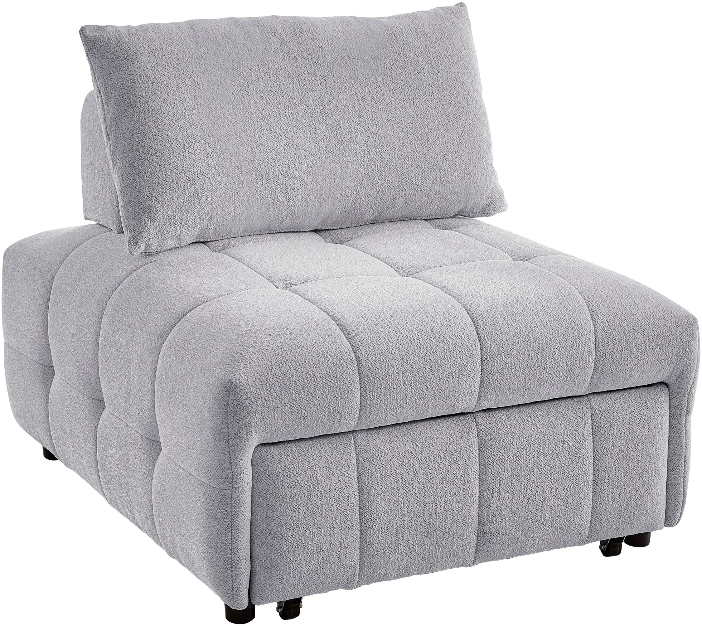 ATLANTIC home collection Sofa »Fabio«, Schlafsessel mit Sitztiefenverstellung