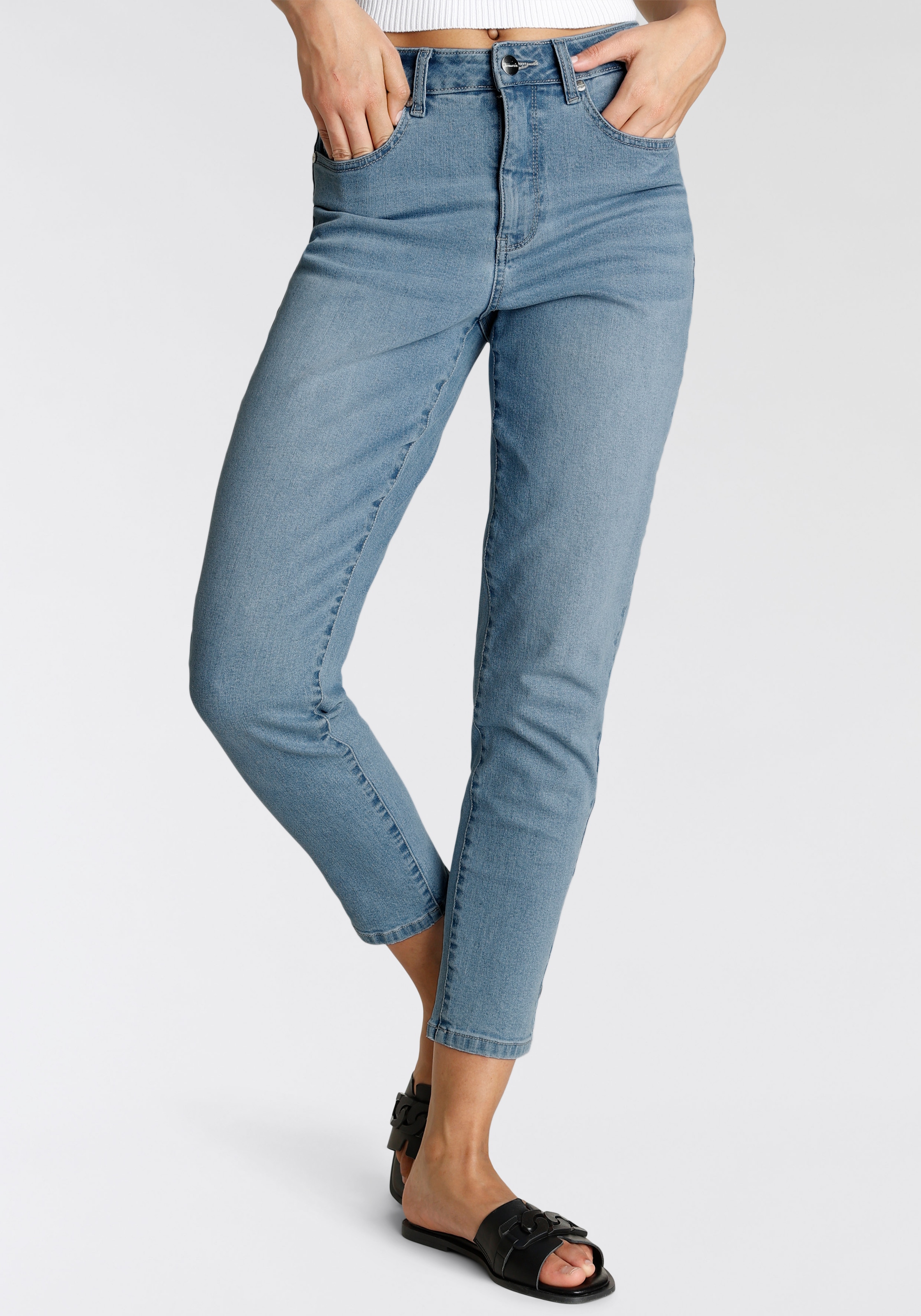 Tamaris Mom-Jeans, mit hohem Acheter Bund confortablement