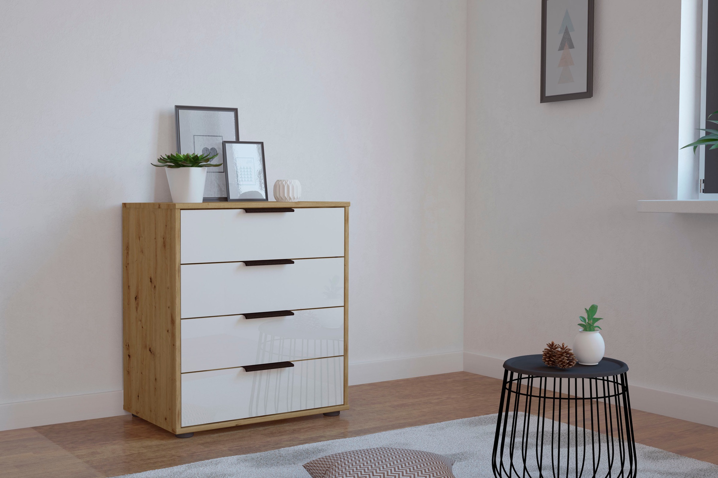 Image of WIEMANN Schubkastenkommode »Monaco«, mit Glasfront in diversen Breiten, vormontiert bei Ackermann Versand Schweiz