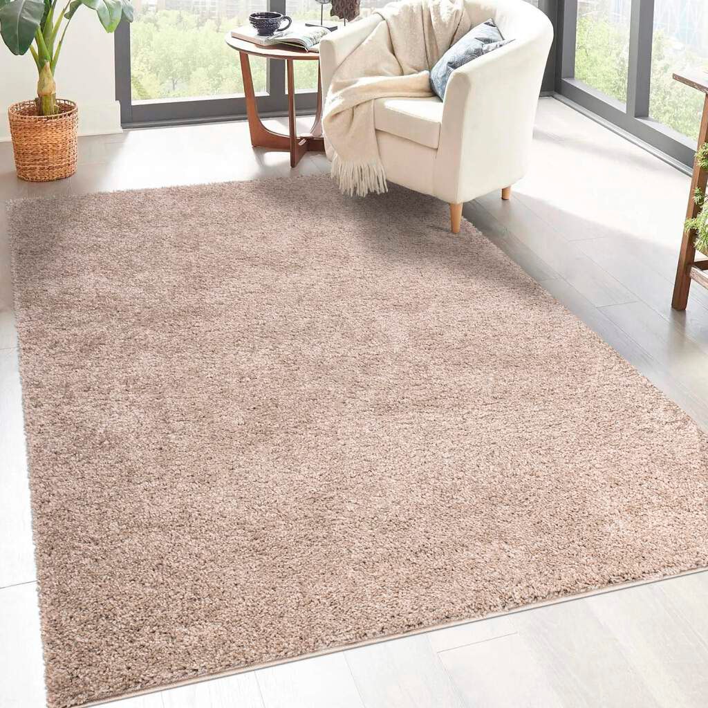 Carpet City Hochflor-Teppich »City rechteckig, Langflor Shaggy«, Teppich flauschig Robuster uni, besonders kaufen weich