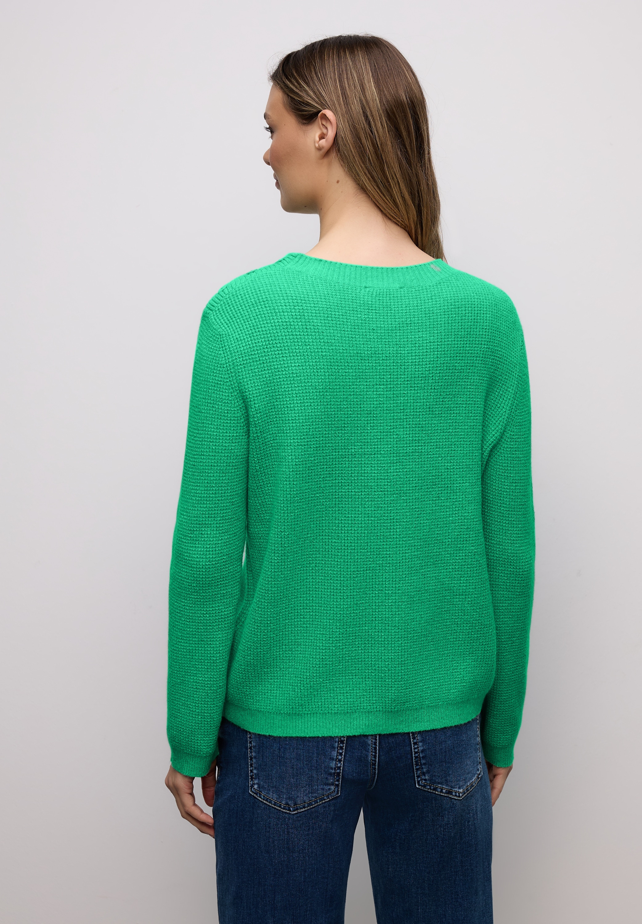 STREET ONE Pull en tricot mit Knopfdetail