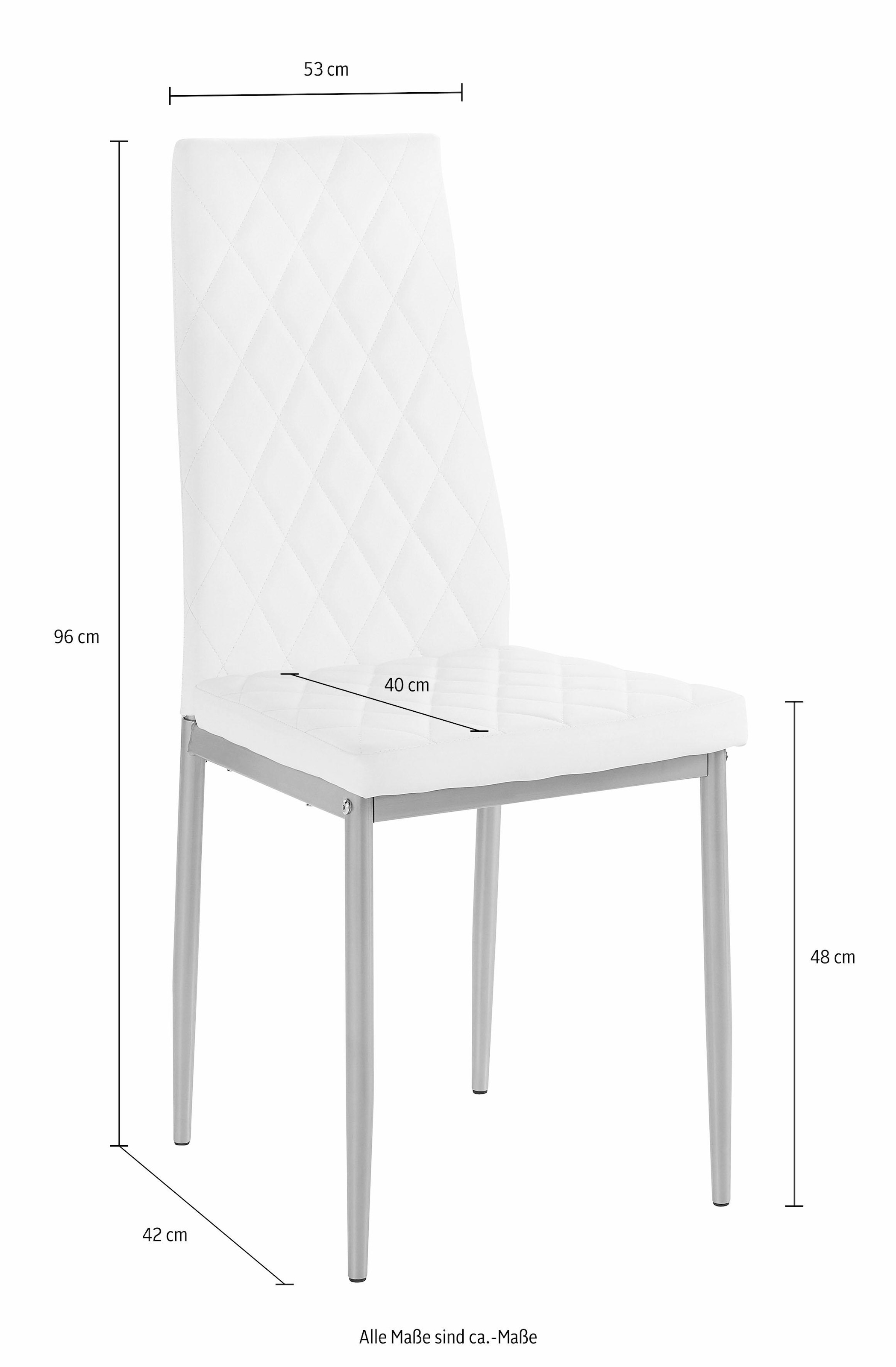 INOSIGN Essgruppe, (Set, 5 tlg.), kaufen bequem mit Breite cm 80 in Tisch schieferfarben