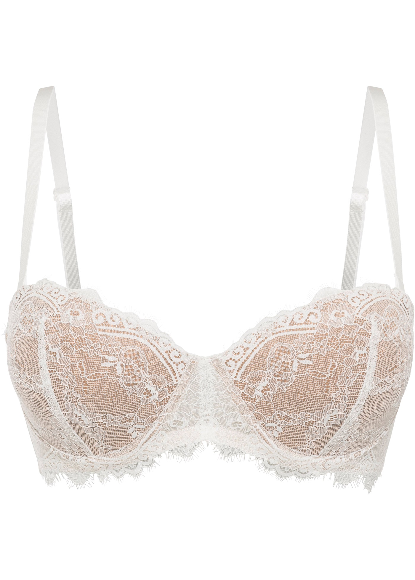 bonprix Soutien-gorge Multiway avec bretelles amovibles, coupe balconnet, dentelle délicate
