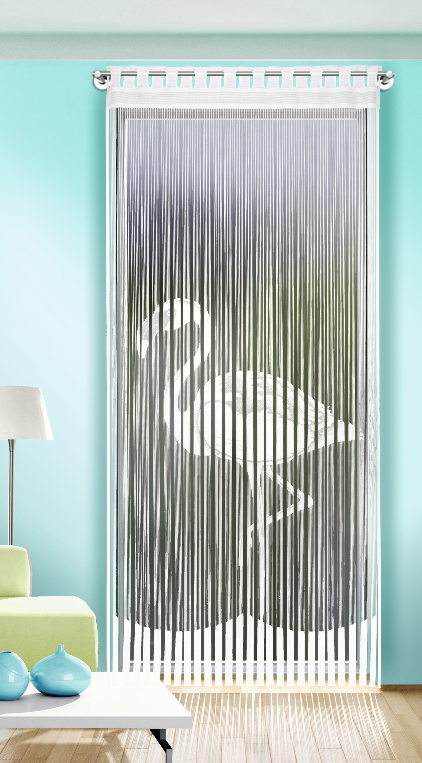 Image of WILLKOMMEN ZUHAUSE by ALBANI GROUP Fadenvorhang »Flamingo«, (1 St.), Fadenvorhang gemustert bei Ackermann Versand Schweiz