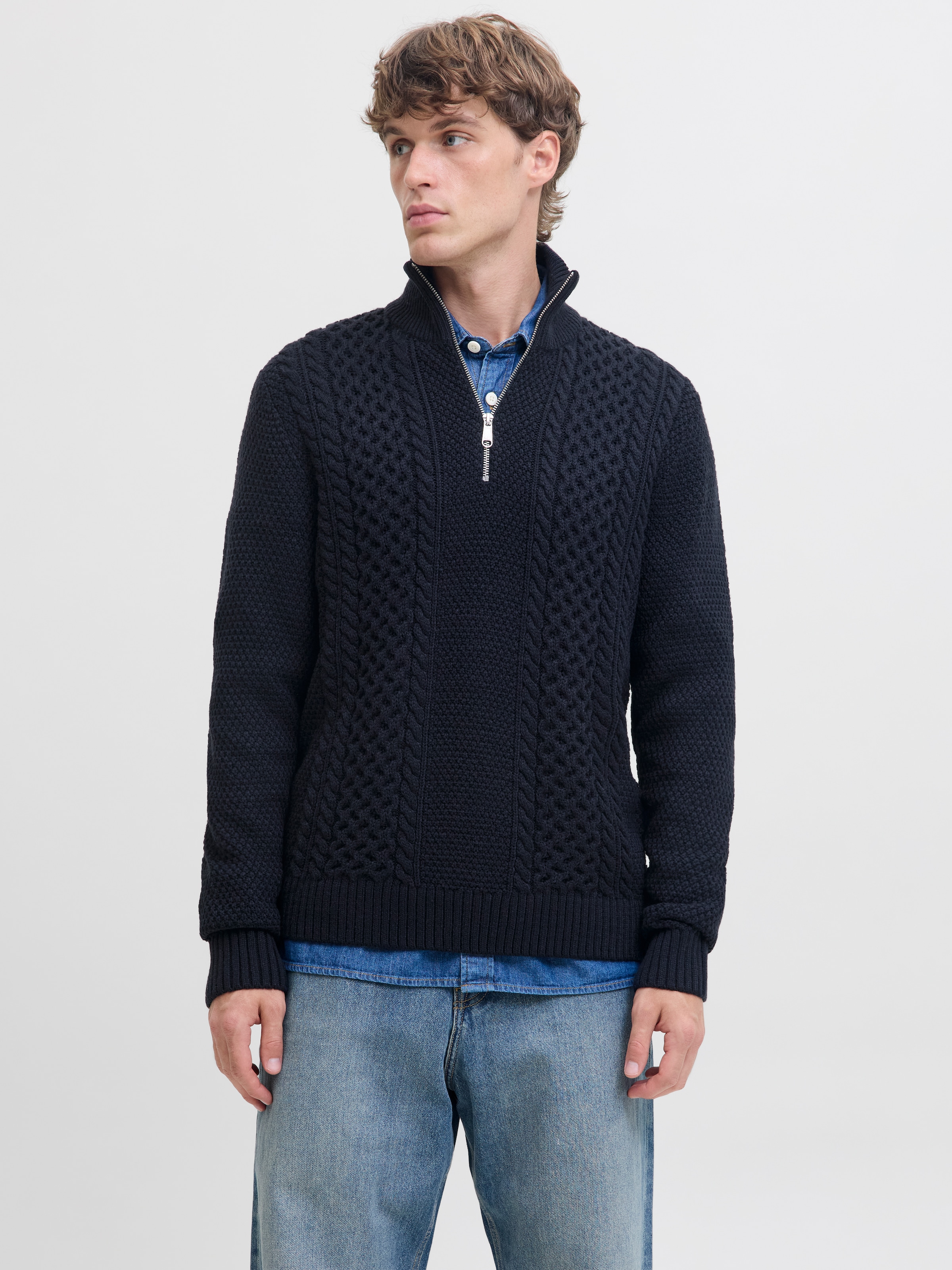 Image of Jack & Jones Troyer "JJPAUL KNIT HALF ZIP"