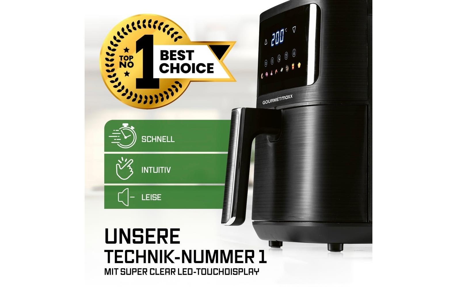 GOURMETmaxx Heissluftfritteuse »AirGenius S 4,5 l«, 1500 W
