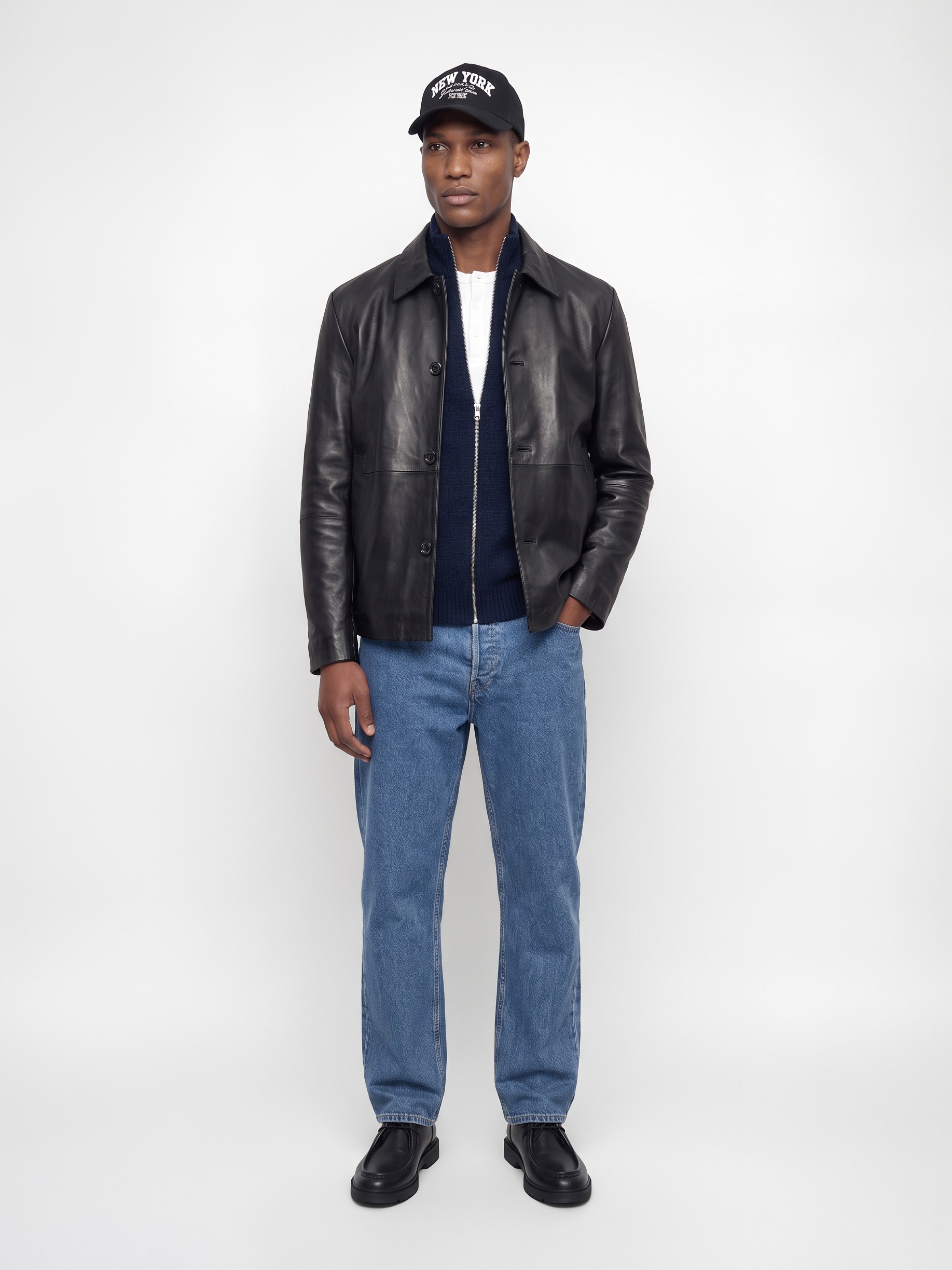 Jack & Jones Veste en tricot »JJSOHO OLLIE KNIT HIGH NECK ZIP CAR SN« Materialmix, locker geschnitten
