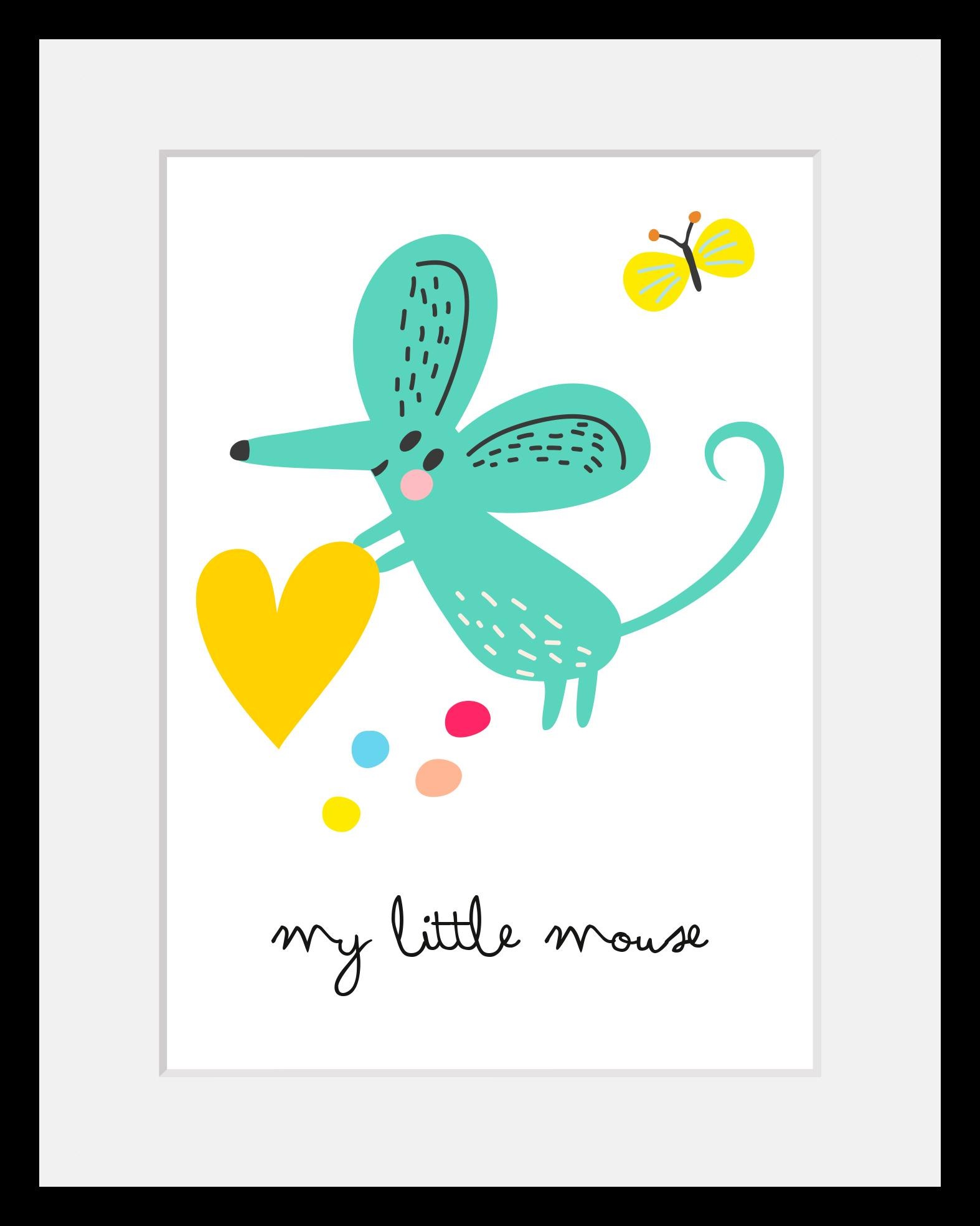 Image of Home affaire Bild »Little Mouse«, mit Rahmen bei Ackermann Versand Schweiz