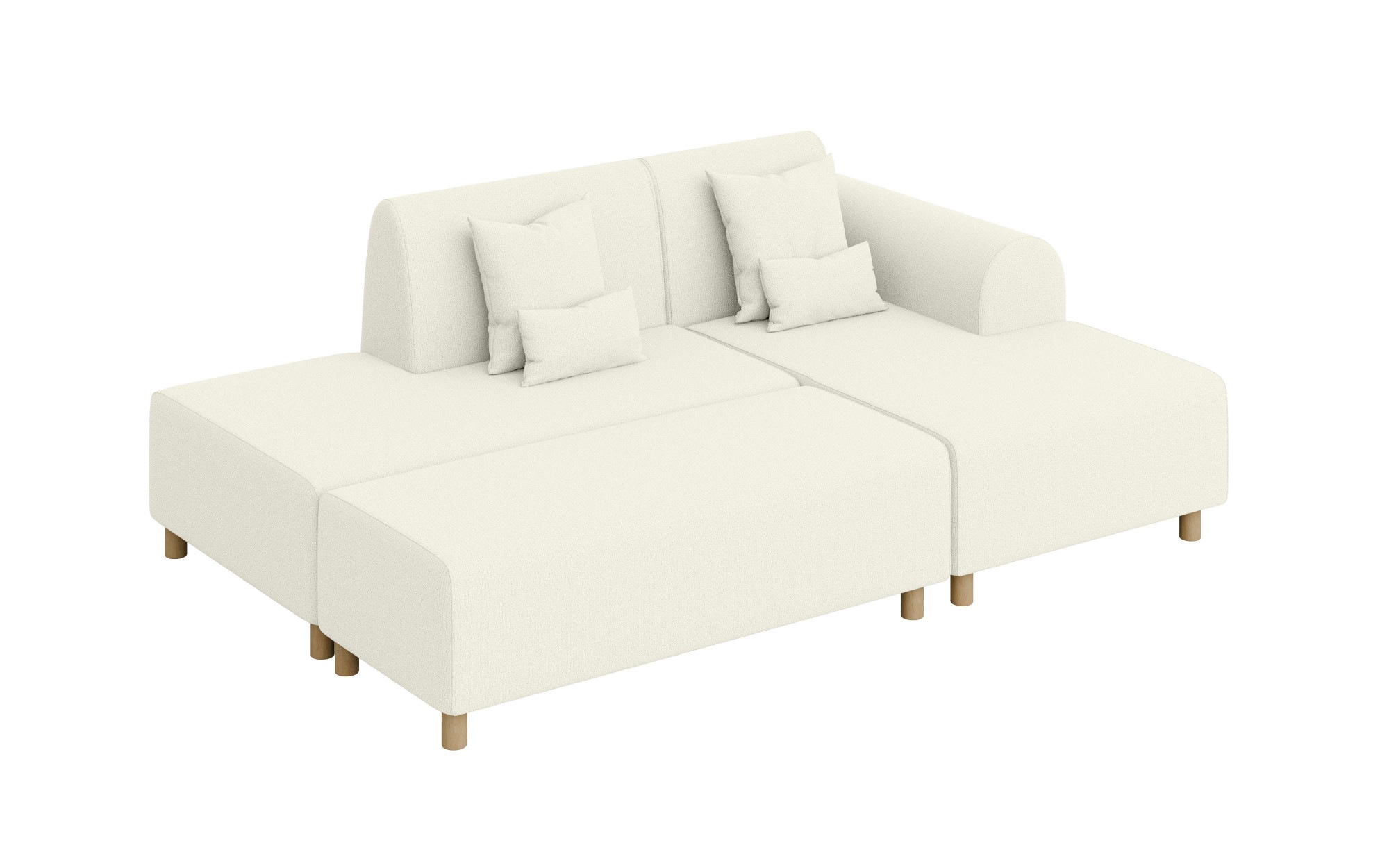 INOSIGN Ecksofa »Suyala«, L-Form mit Hocker