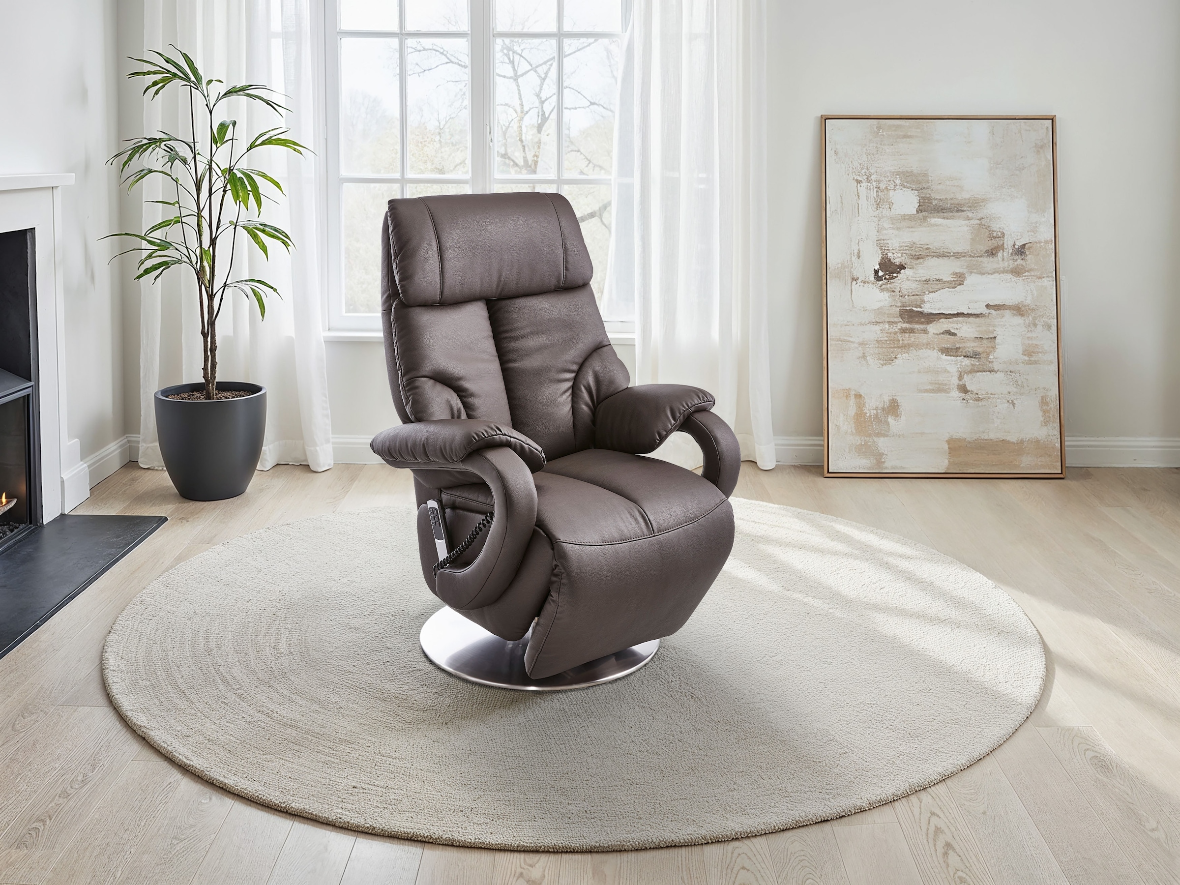 sit&more TV-Sessel »Invito mit Kopfteilverstellung & Drehfunktion, weitere Funktionen« in Grösse M, wahlweise mit Motor und Aufstehhilfe