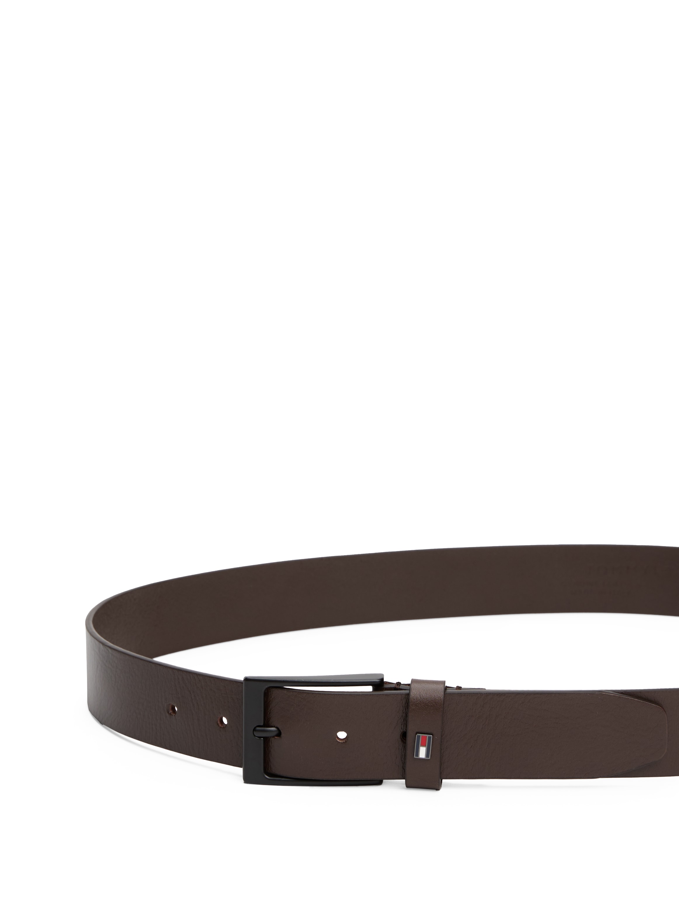 Tommy Hilfiger Ceinture en cuir »LAYTON 3.5 cm breit« Metallpatch, Einfachdornschliesse