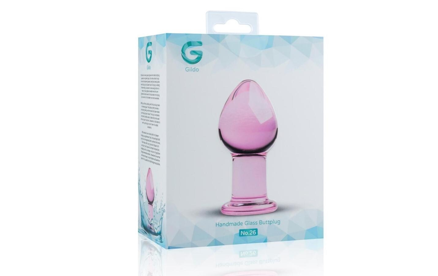 GLASS Vibrator »Butt Plug No. 26 Pink«, (1 tlg.)