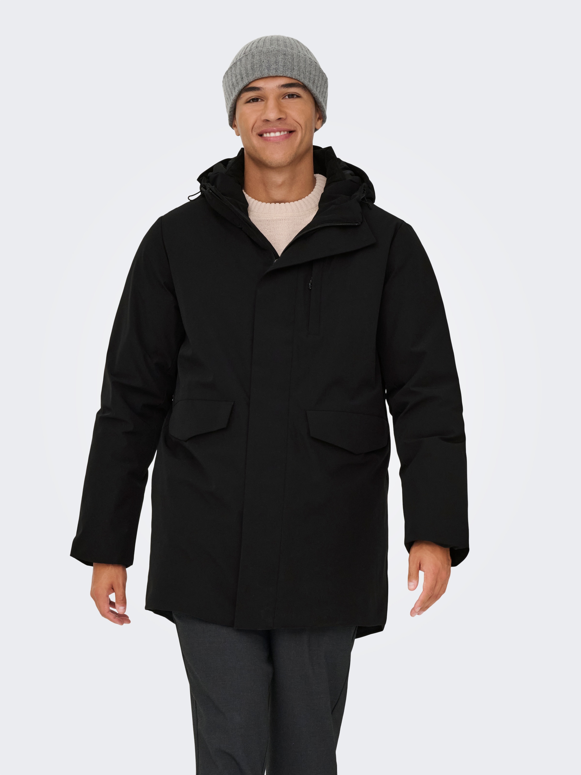 Image of ONLY & SONS Parka "ONSENRICO WATERPROOF STRETCH PARKA OTW" mit Kapuze