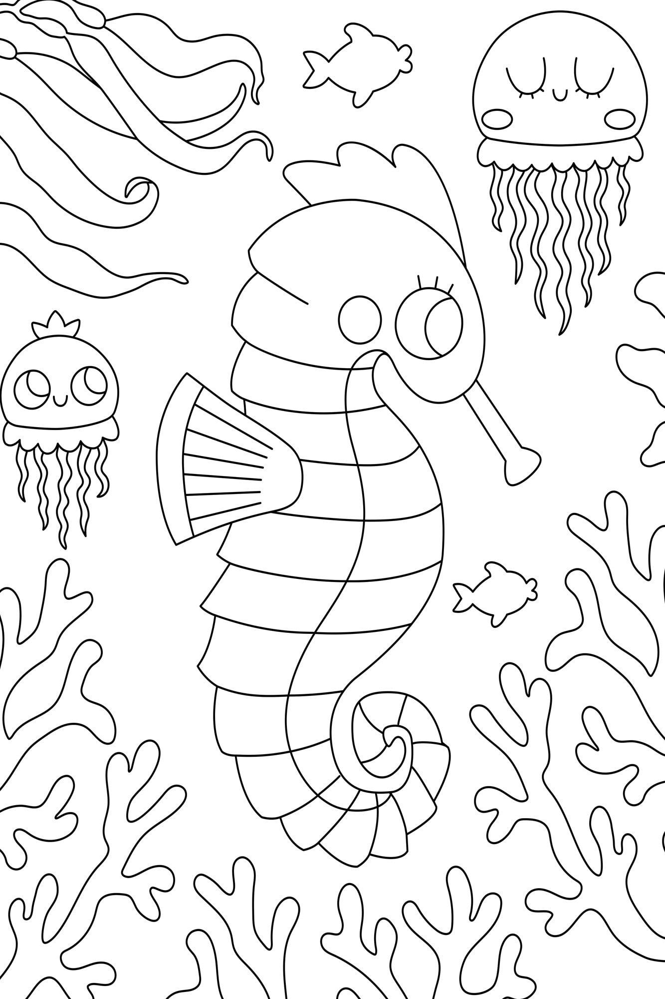 queence Image »Seepferdchen und Quallen« Animaux aquatiques | Fantaisie classique | Fille | Images de contes de fées | Monde sous-marin | Personnages | Poisson et fruits de mer 1 cuis tlg. tableau mural DIY en Dibond