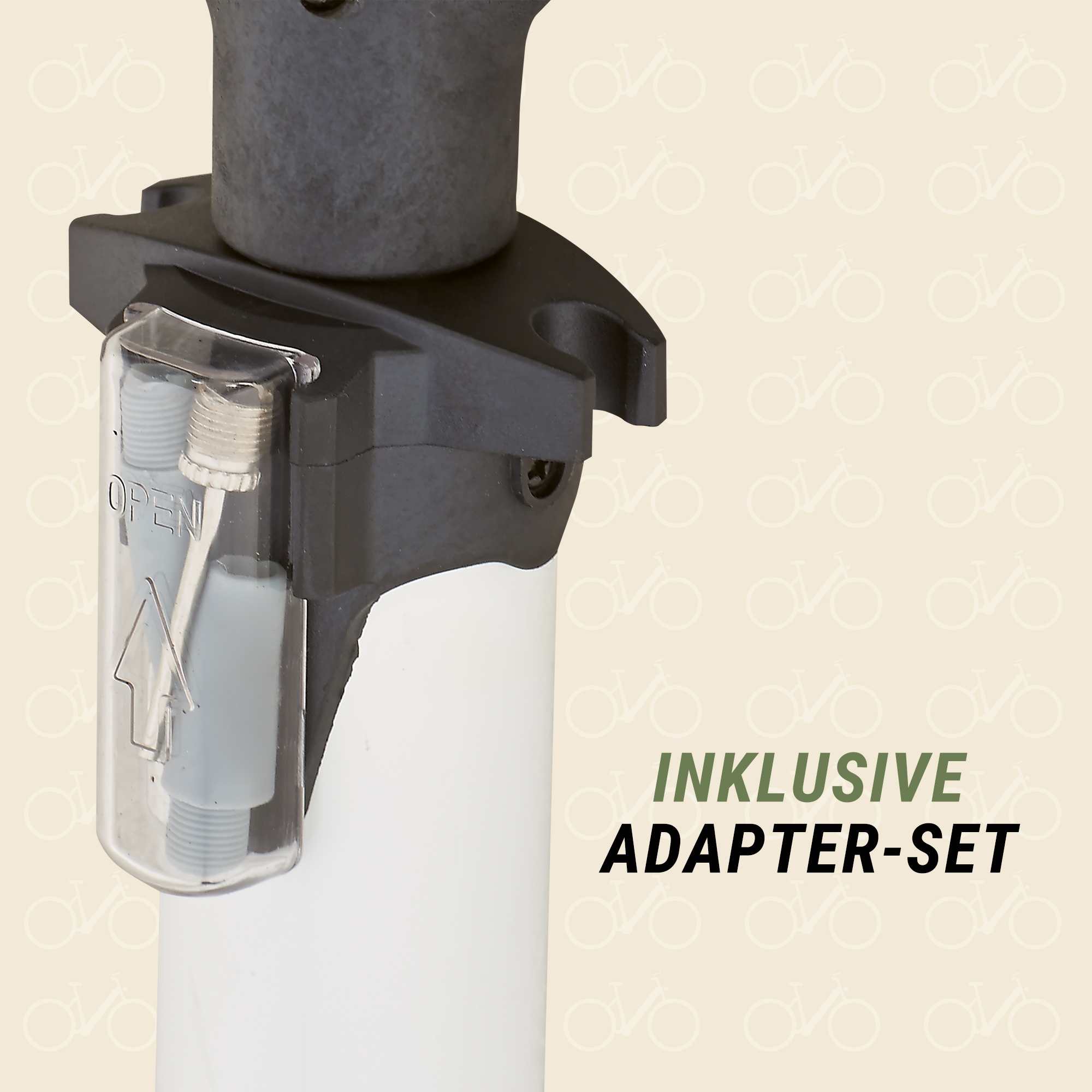 Prophete Standpumpe »Alu-Fussstandpumpe m. digitalem Manometer«