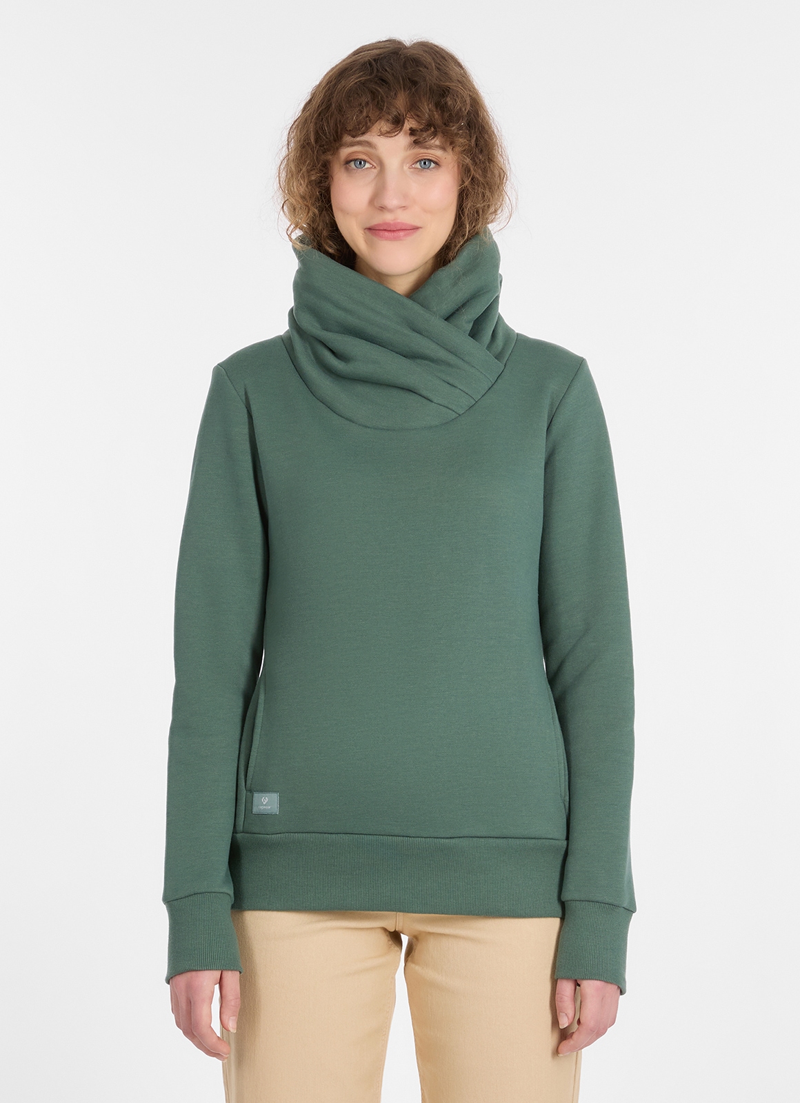 Image of Ragwear Sweatshirt "ANABETH", mit hohem Stehkragen, aus Baumwolle und Polyester, in Sweatware