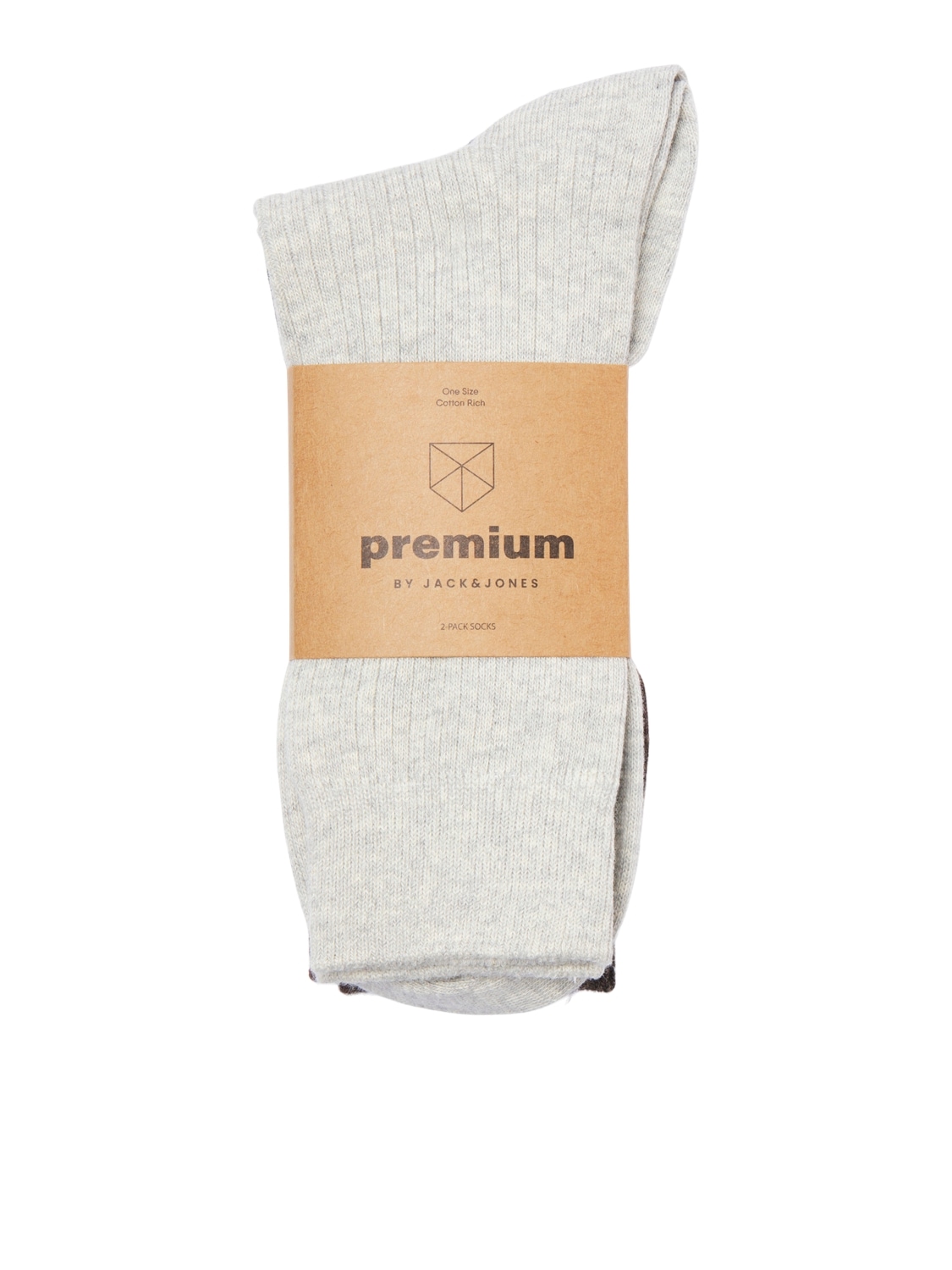 Jack & Jones Chaussettes de loisirs »JAC – Socken im 2er-Pack mit Stretch für optimale Passform« Paquet, 2 Couple tlg. basique, mélange de coton
