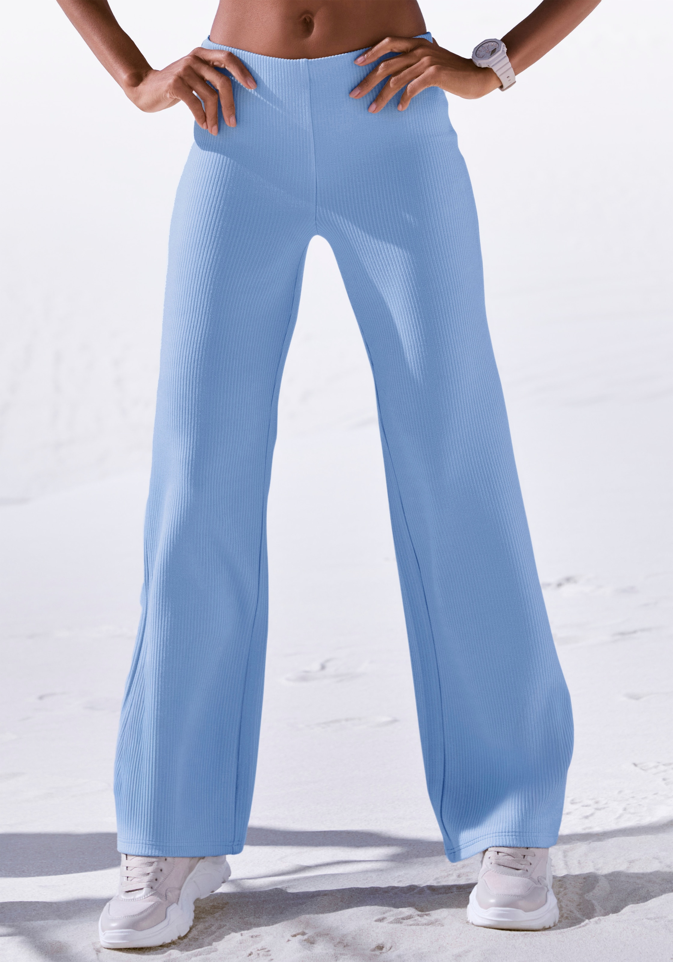 Image of LASCANA Sporthose Seamless-Sporthose aus elastischer Rippstruktur