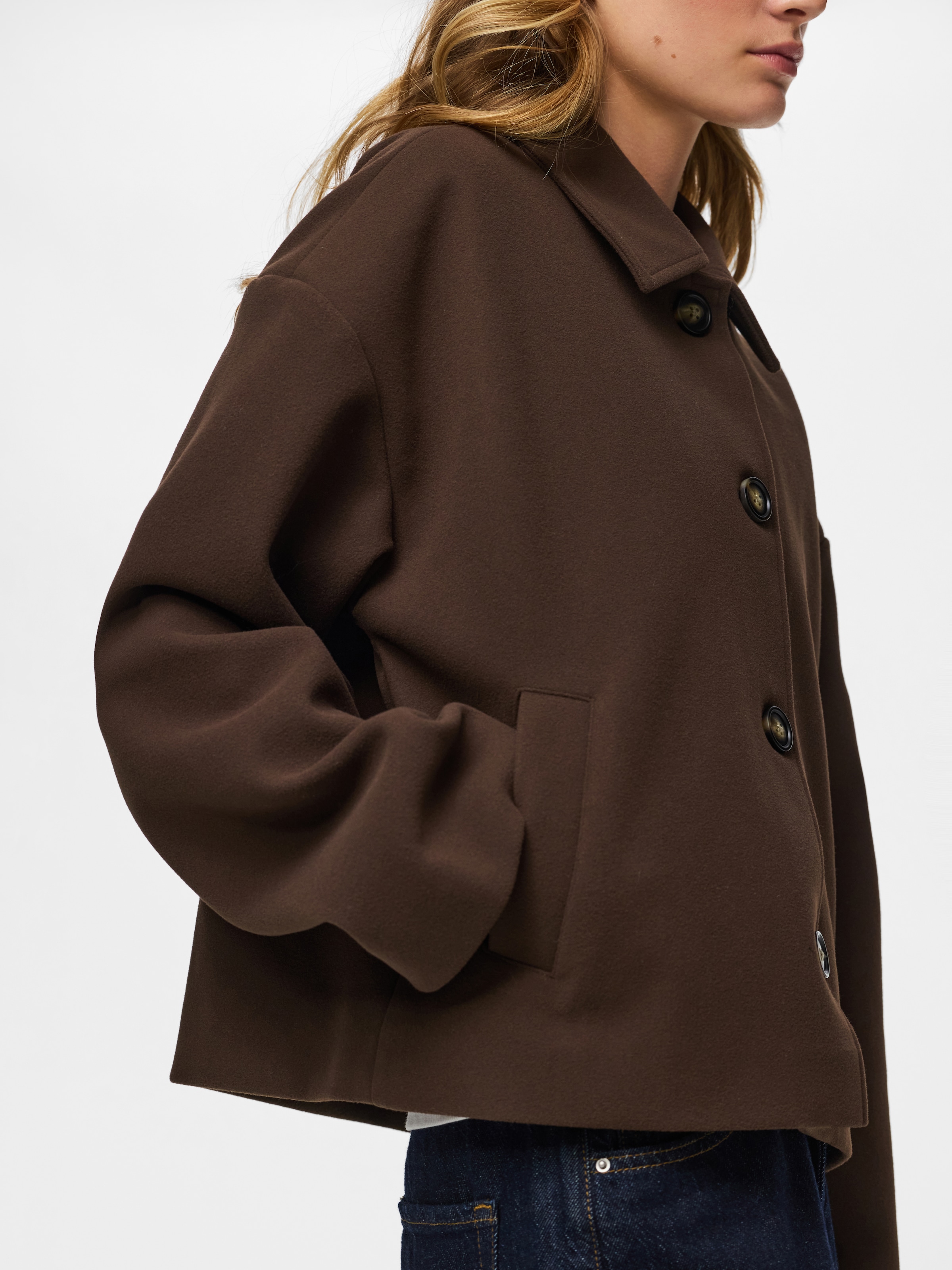 pieces Veste courte »PCAYA SHORT COAT NOOS BC« Kunstfaser