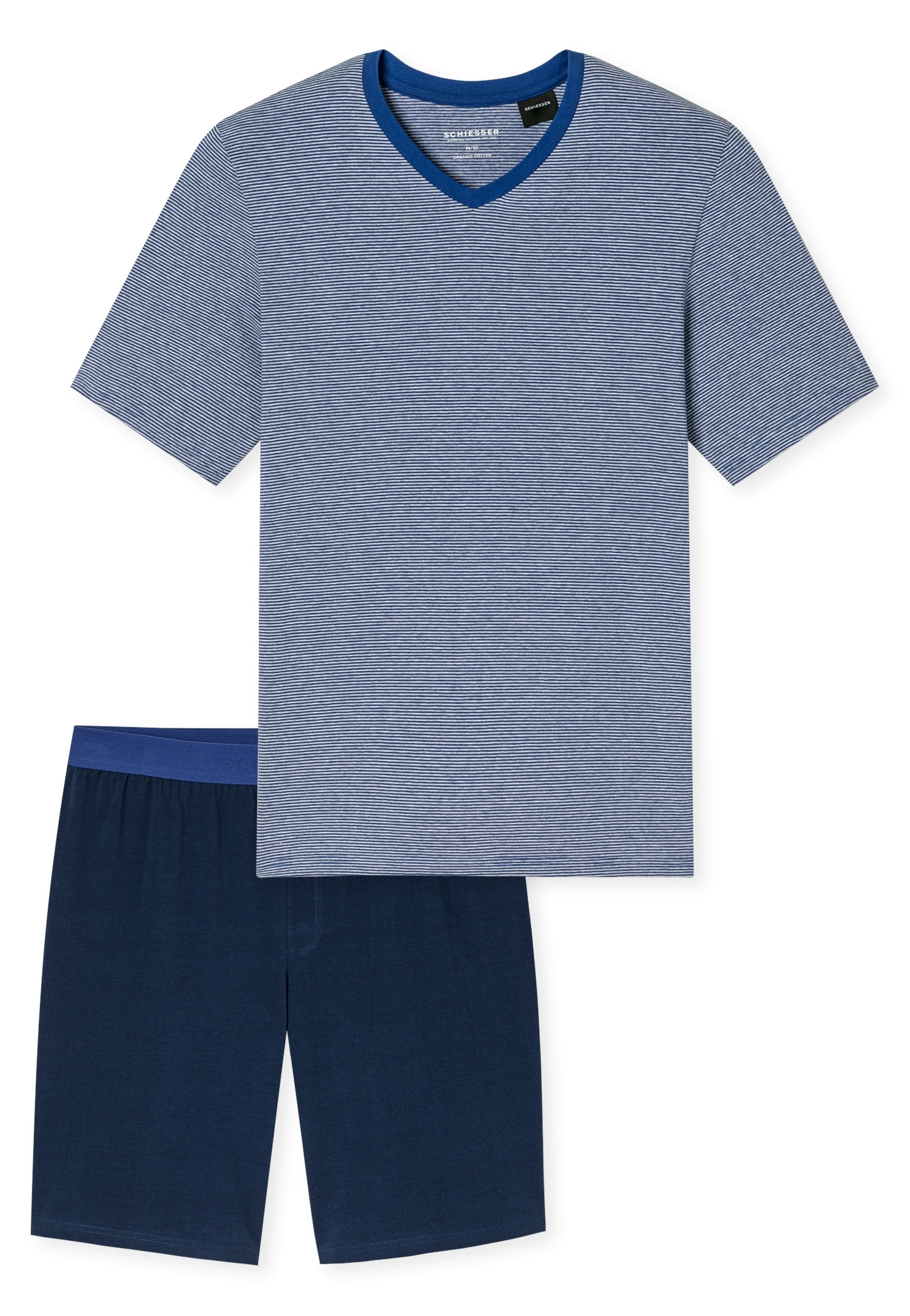 Schiesser Shorty »95/5 Nightwear« 2 pièces mit V-Ausschnitt, Kurzarm, in weicher Single-Jersey Qualität