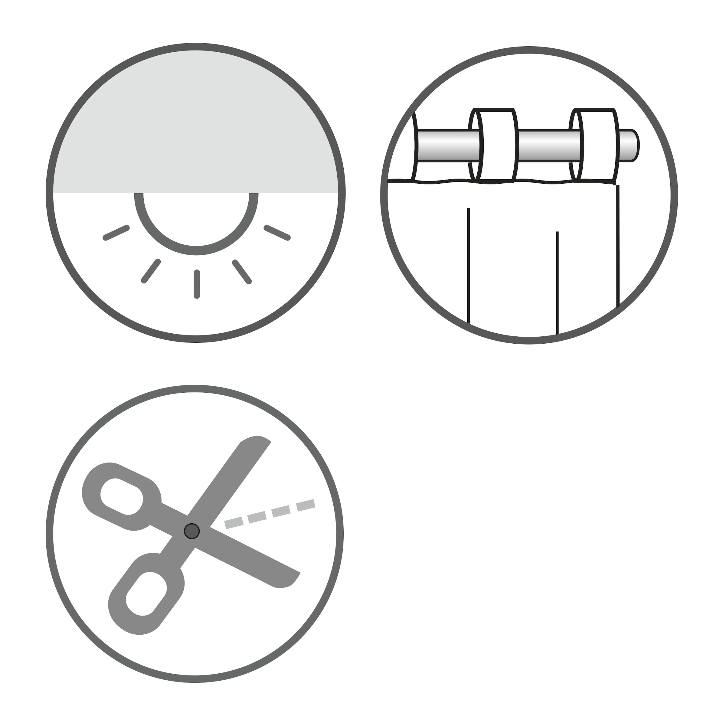 Sehlbach Gardine »Schal Voile Uni« Schlaufen 1 Stk. tlg. mit Schlaufen