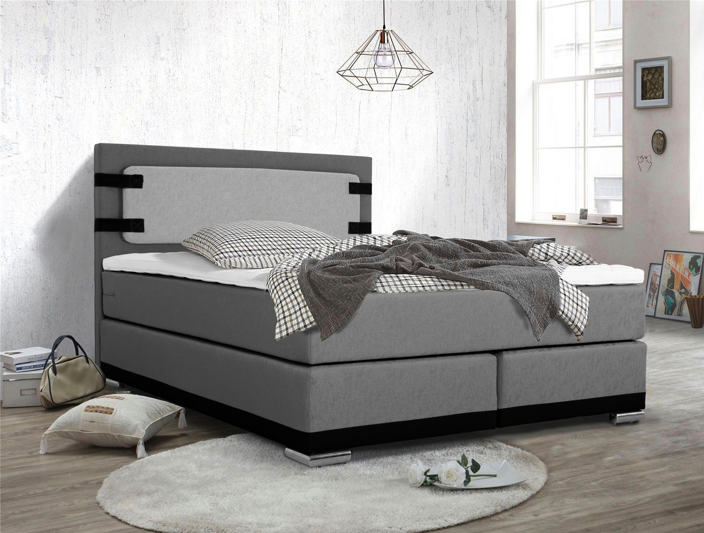 Image of Home affaire Boxspringbett "Strada" incl. Topper, 3 Breiten, 3 Härtegrad-Ausführungen
