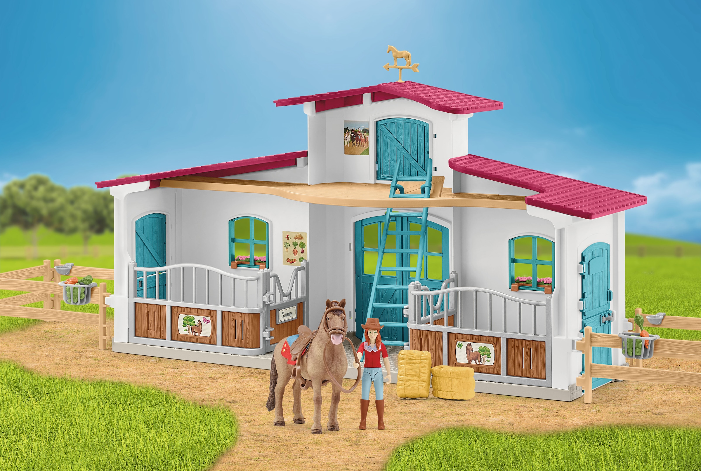 Schleich® Monde de jeu »HORSE CLUB, Reiterhof Starter Set (72222)«