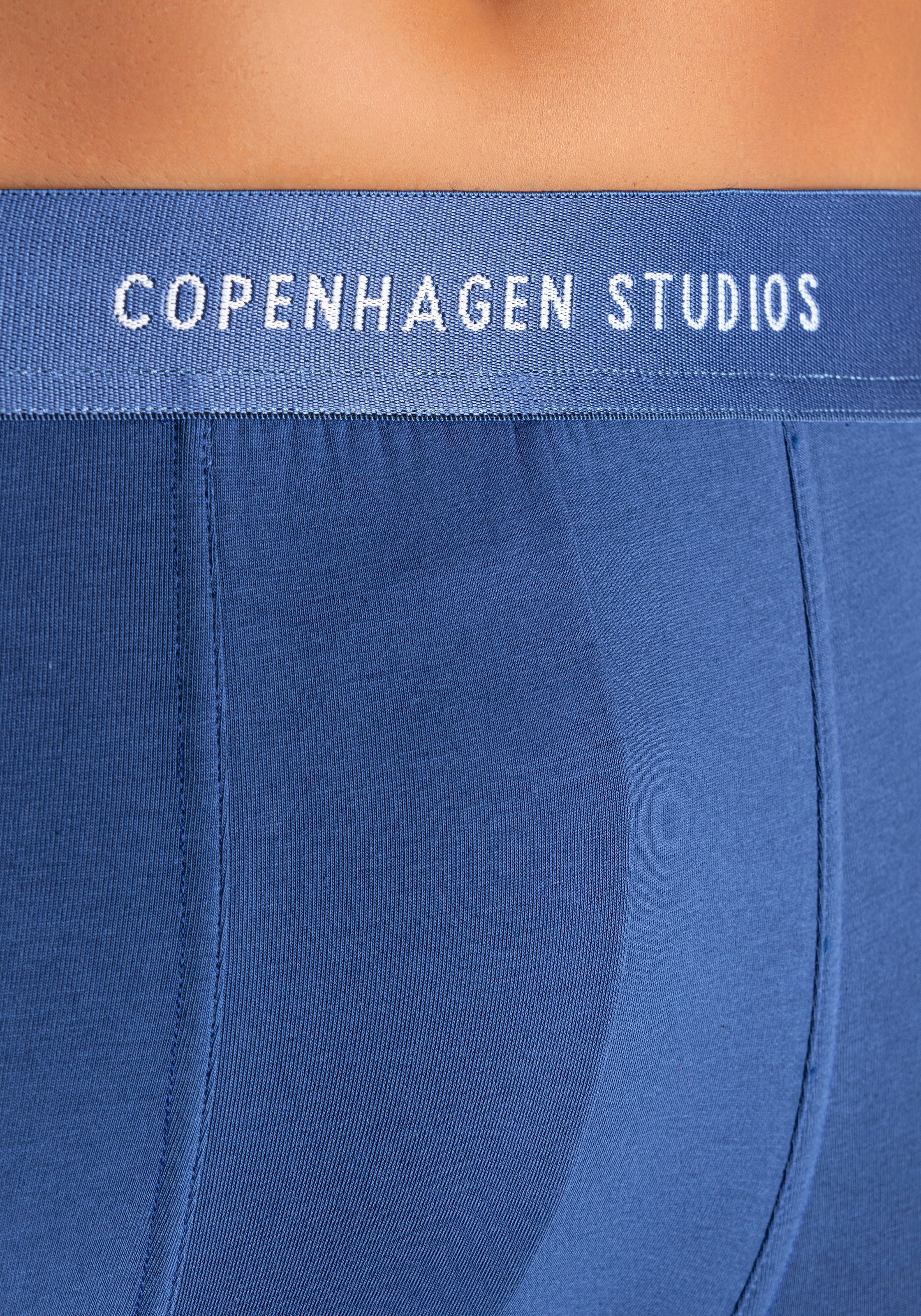 Copenhagen Studios Langer Boxer »Boxershorts für Herren«, (3 St.), mit längerem Bein und Logobund