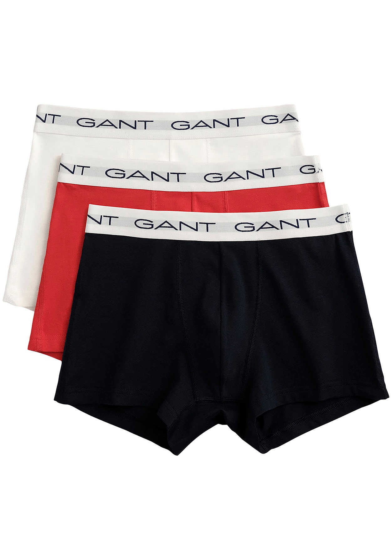 Image of Gant Boxershorts Packung, 3, 3 Stk. mit elastischem Logobund