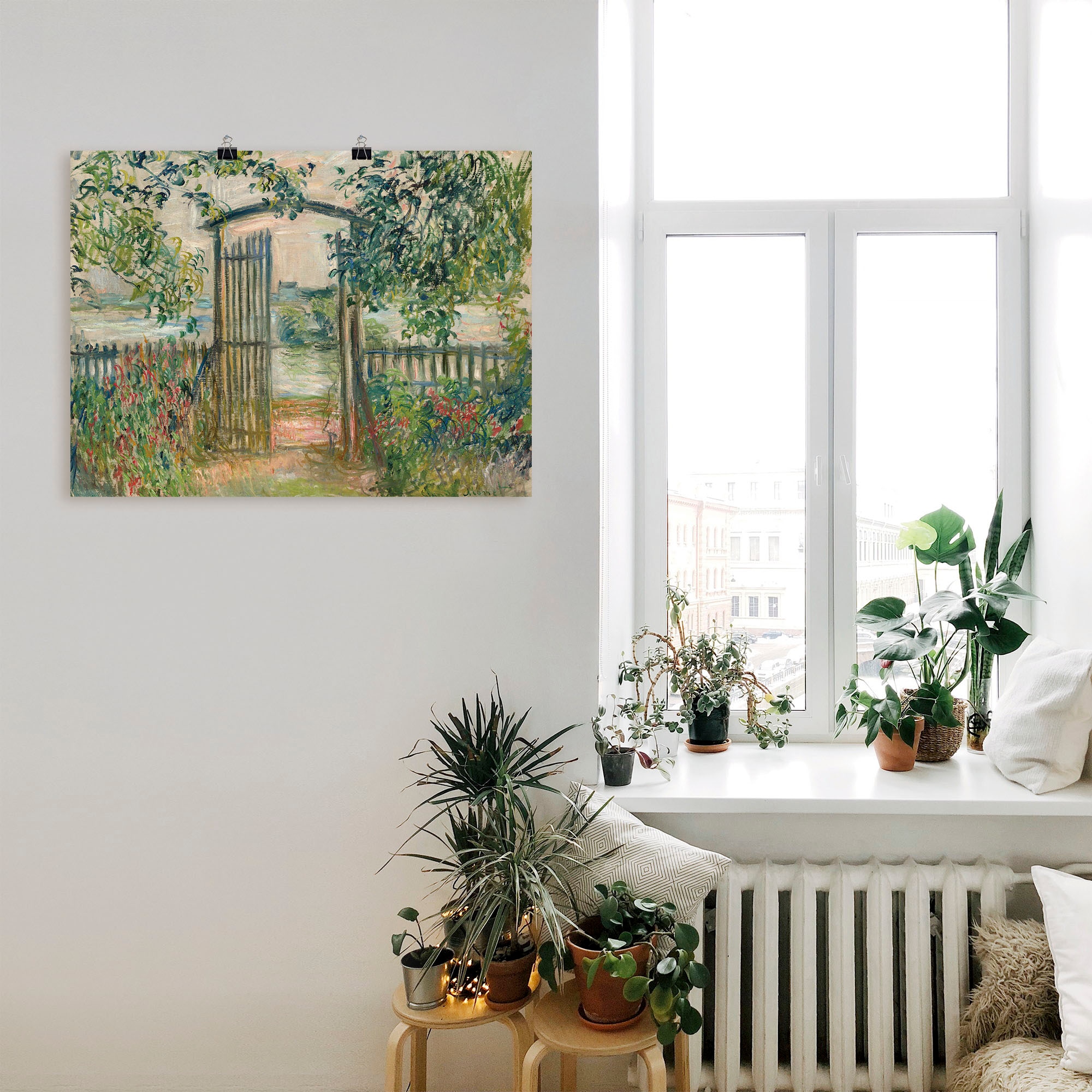 Artland Poster »Das Gartentor in Vetheuil« Garten 1 Stk. tlg. ohne Rahmen