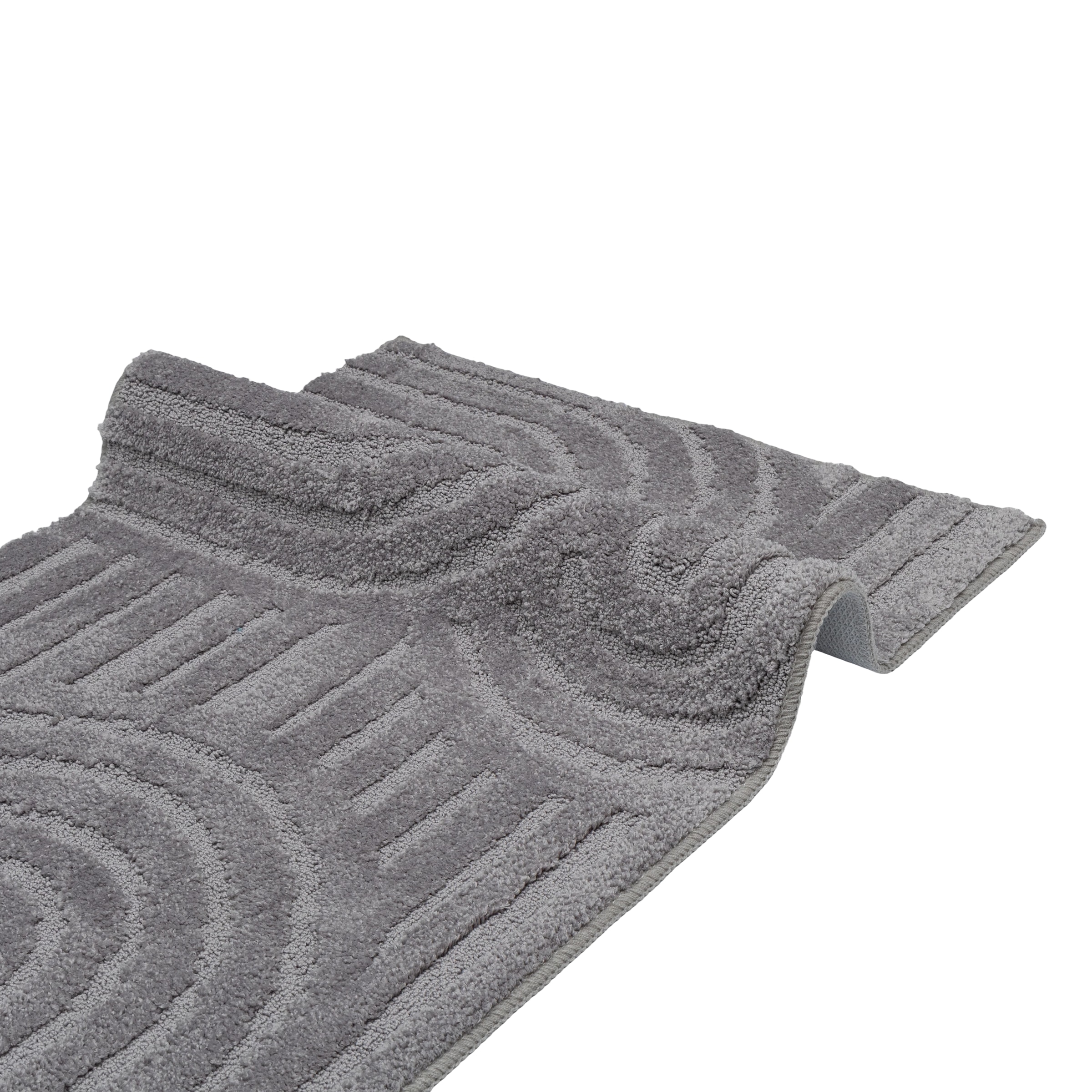 GOODproduct Badematte »Zen, Badvorleger, Badezimmer Teppich, Duschvorleger« Höhe 10 mm rutschhemmend beschichtet fussbodenheizungsgeeignet | schnell trocknend Uni Farben, Hoch-Tief-Effekt, modernes Muster, Zen