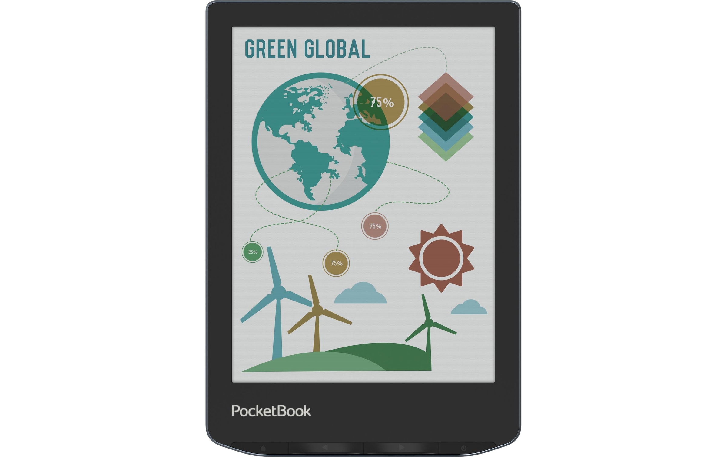 PocketBook Livre électronique »Reader Verse Pro Color Stormy Sea« ( / 6 ″) )