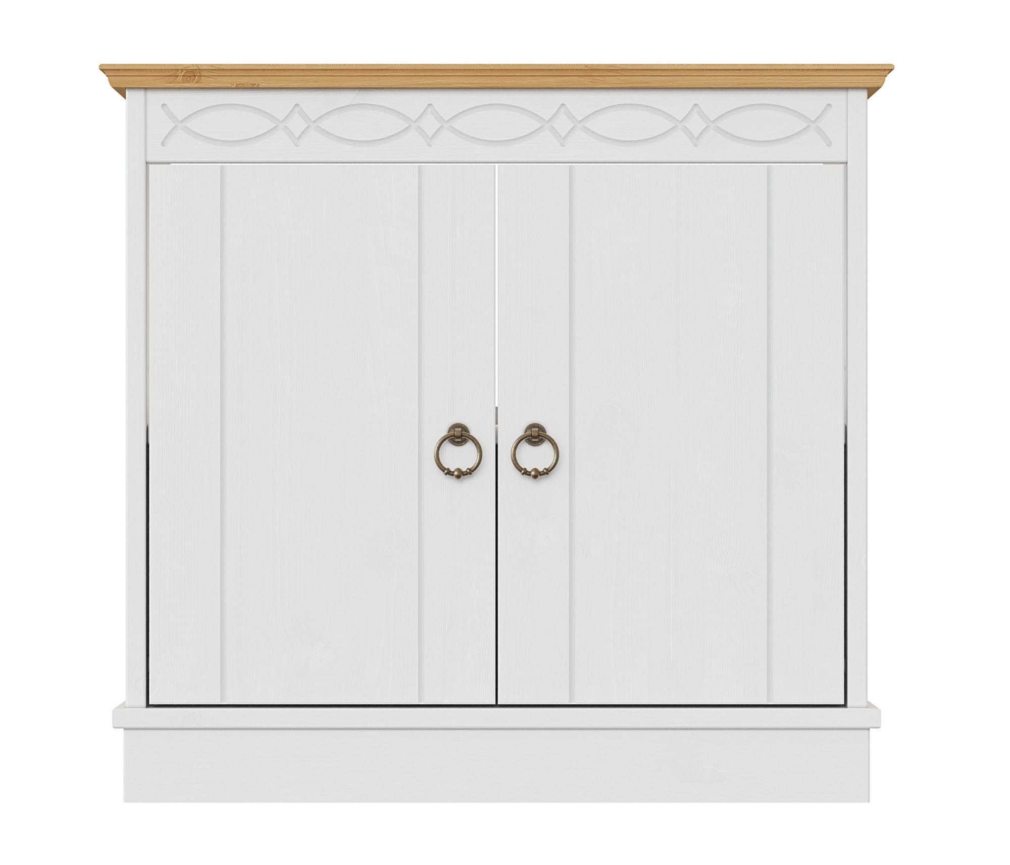 GOODproduct Waschbeckenunterschrank »Indra, Badschrank, Badmöbel, Badezimmerschrank« B/T/H: 64/32/66 cm,  aus massiver Kiefer, 2 Türen,  FSC®-zertifiziert