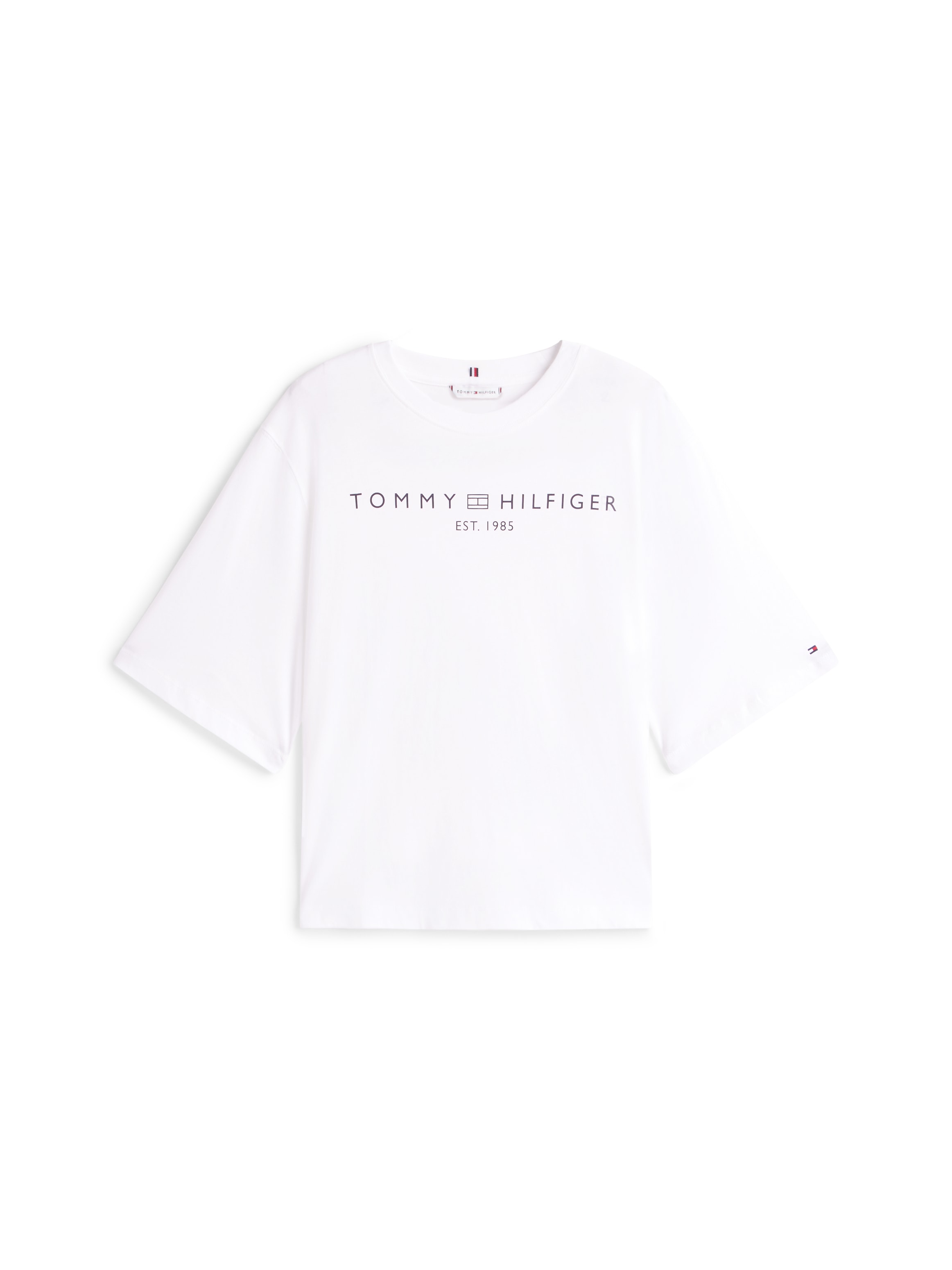 Tommy Hilfiger Curve T-shirt »CRV CORP LOGO TRAPEZE C-NK TEE« in grossen Grössen