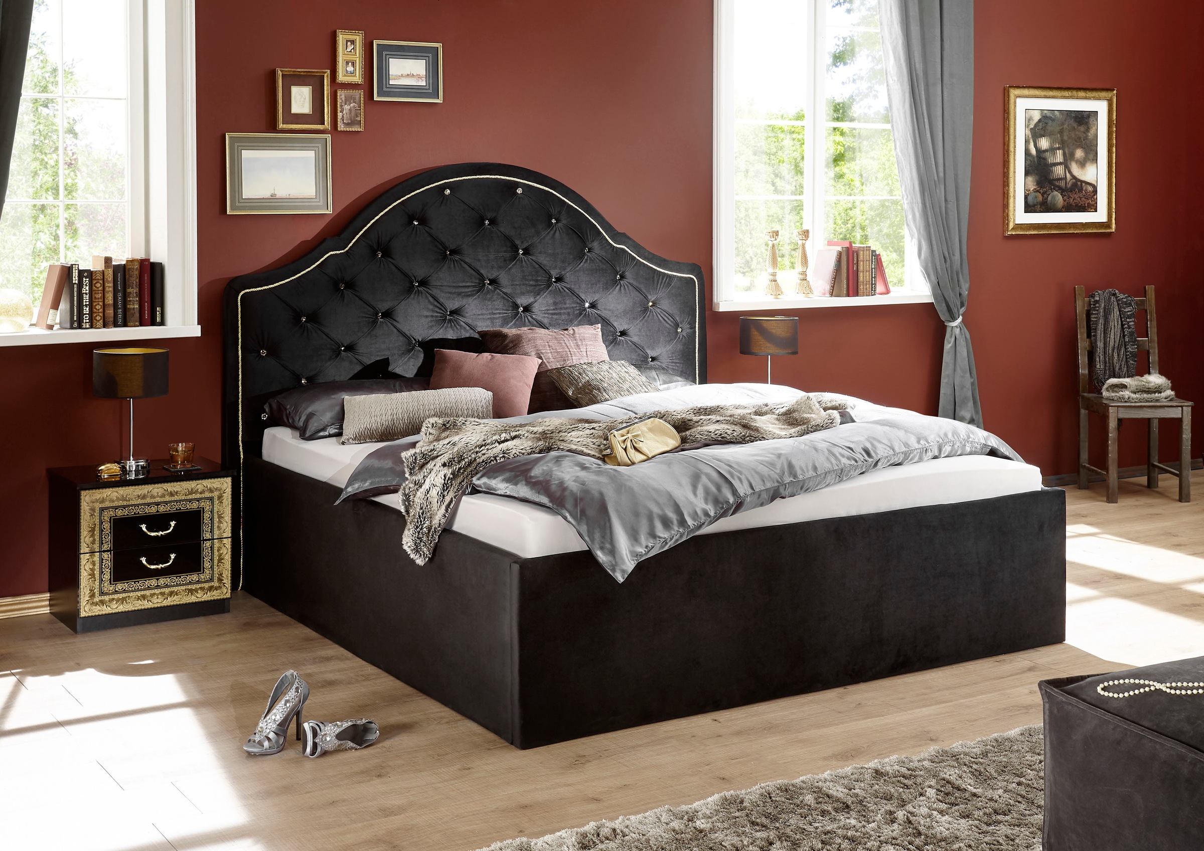 Image of Schlafkontor Bett »Eliza«, im Barock-Stil bei Ackermann Versand Schweiz