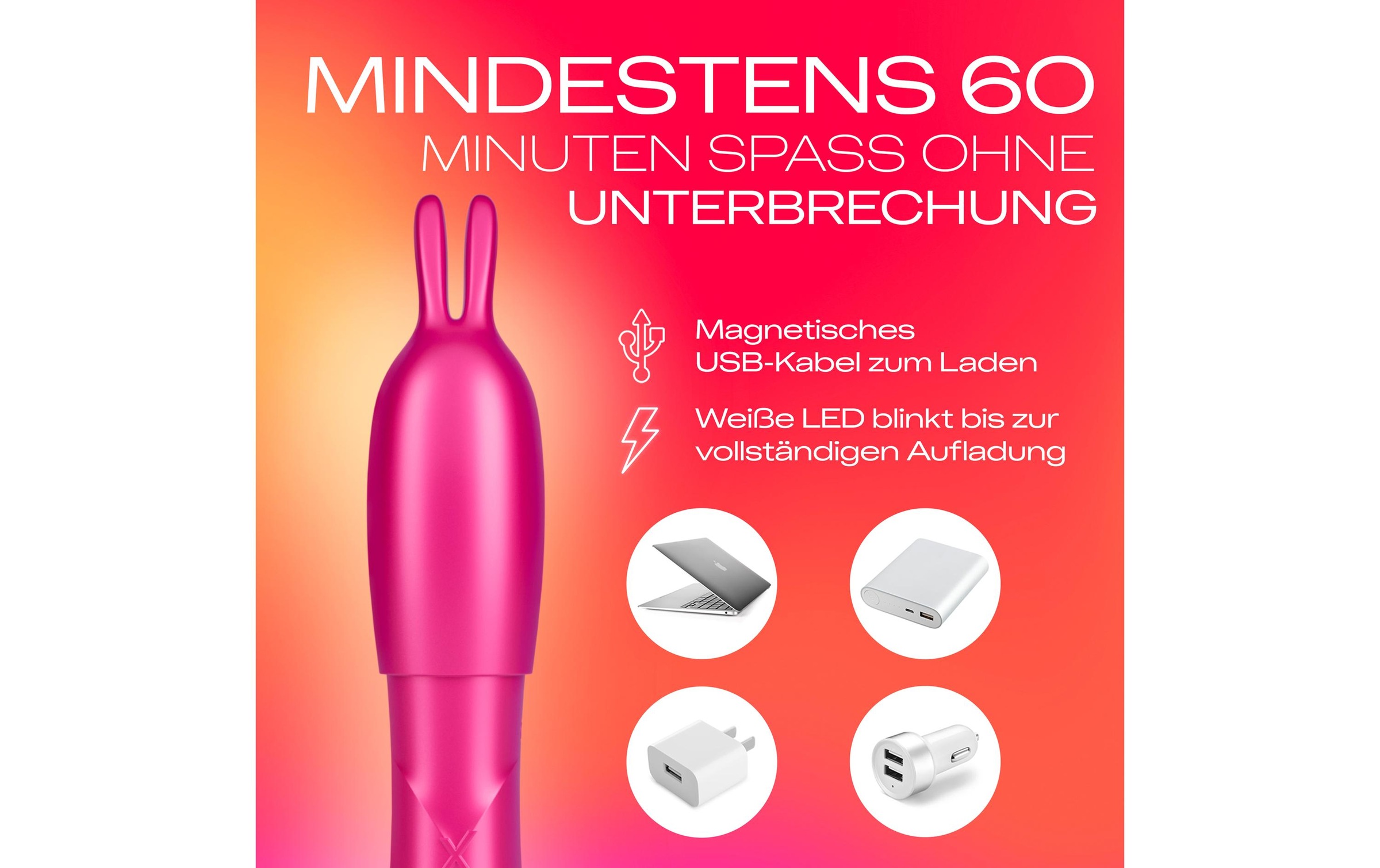 durex G-Punkt-Vibrator »Tease & Vibe 2 in 1 Vibrator und Teaser Tip«