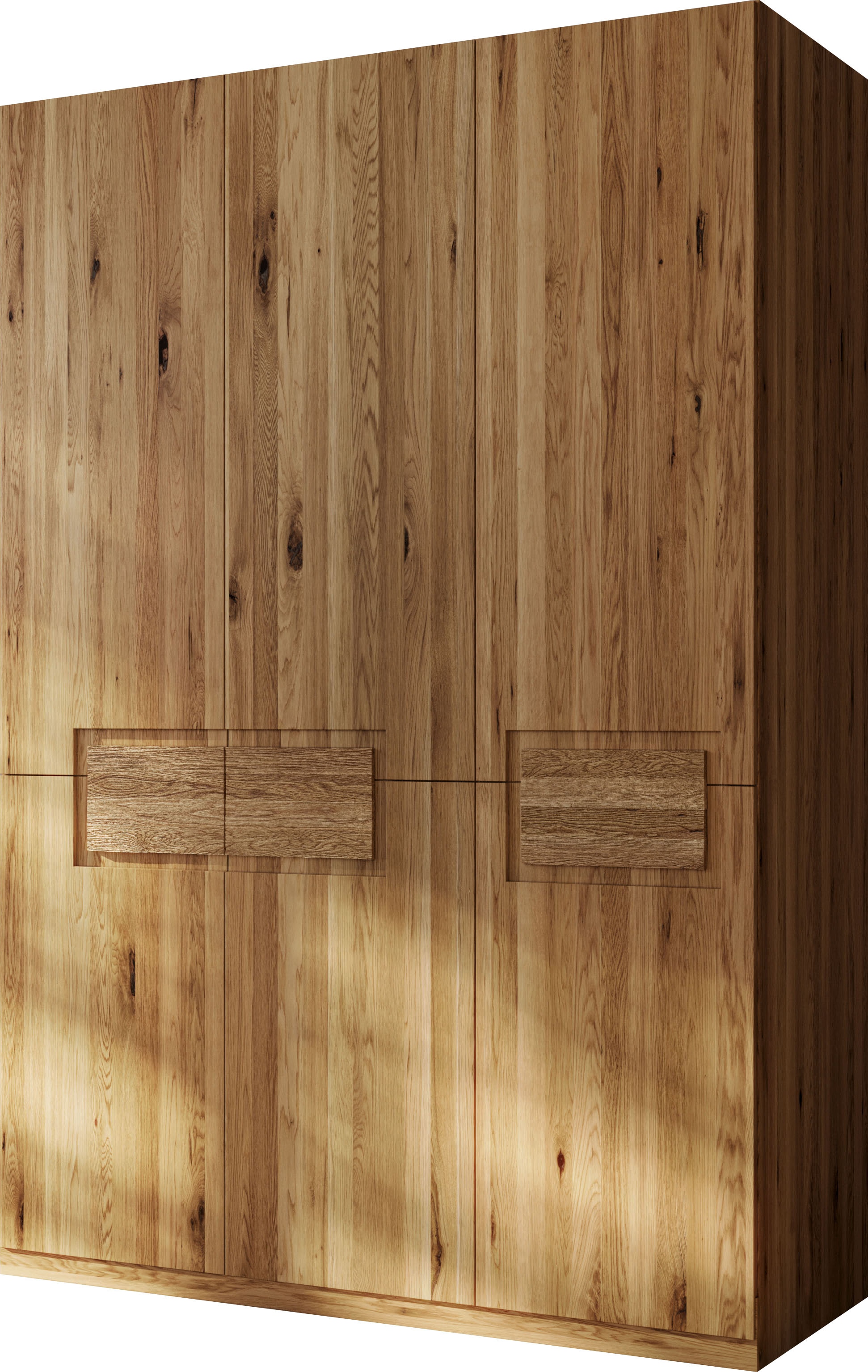 Home affaire Armoires à vêtements »Ambroise aus Wildeiche, erhältlich in verschiedenen Breiten« Massivholz-Kleiderschrank, im 50 cm Raster planbar