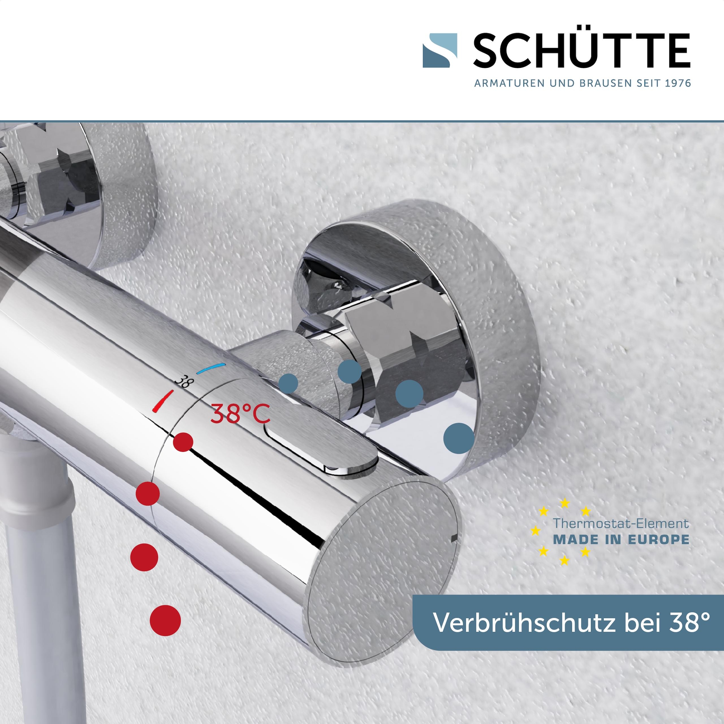 Schütte »LOS ANGELES« Eco-Stopp-Funktion, Temperaturskala mit Sicherheitssperre bei 38 °C