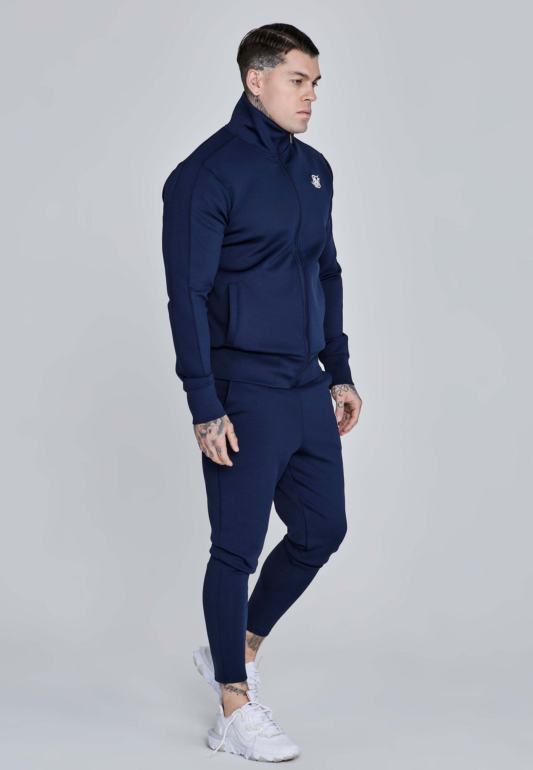 Siksilk Veste sweat »Siksilk Sweatjacke Essentials Poly Track Top«
