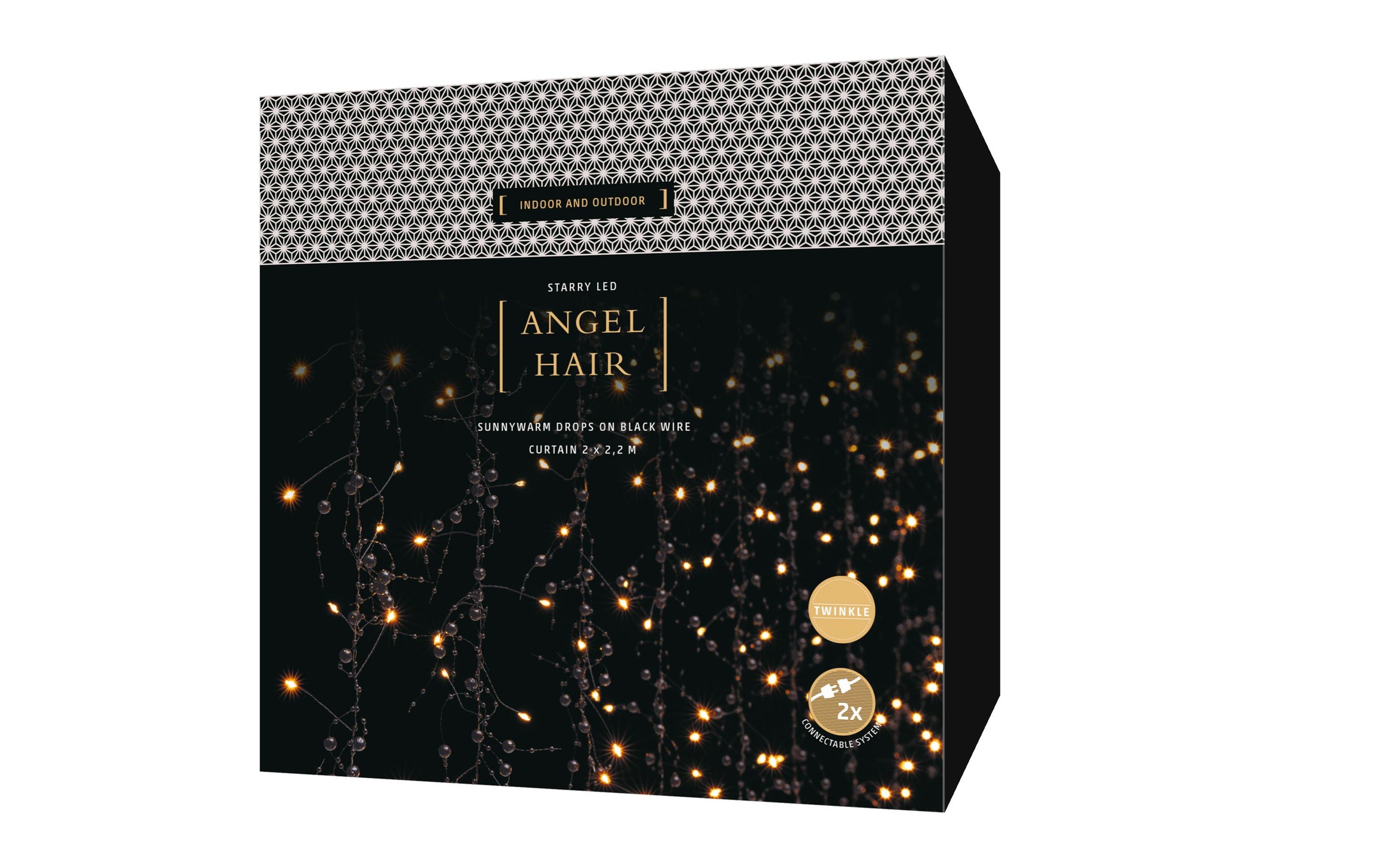 STT Guirlande lumineuse LED »Angel 900 LEDs 44959 x 2 m Schwarz«
