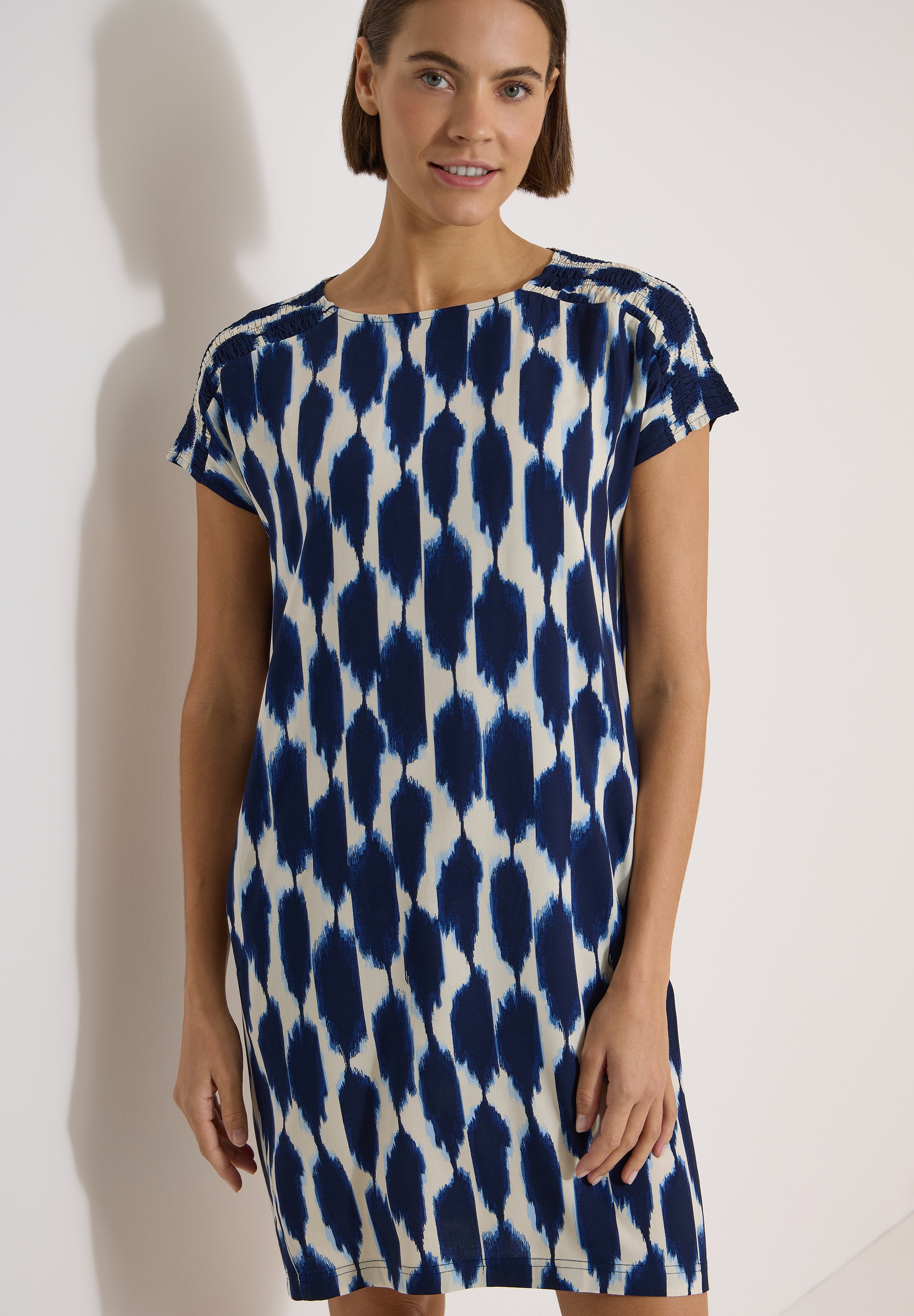 Image of Cecil Druckkleid Ohne Taschen Sommerkleid mit Capsleeves und grafischem Muster